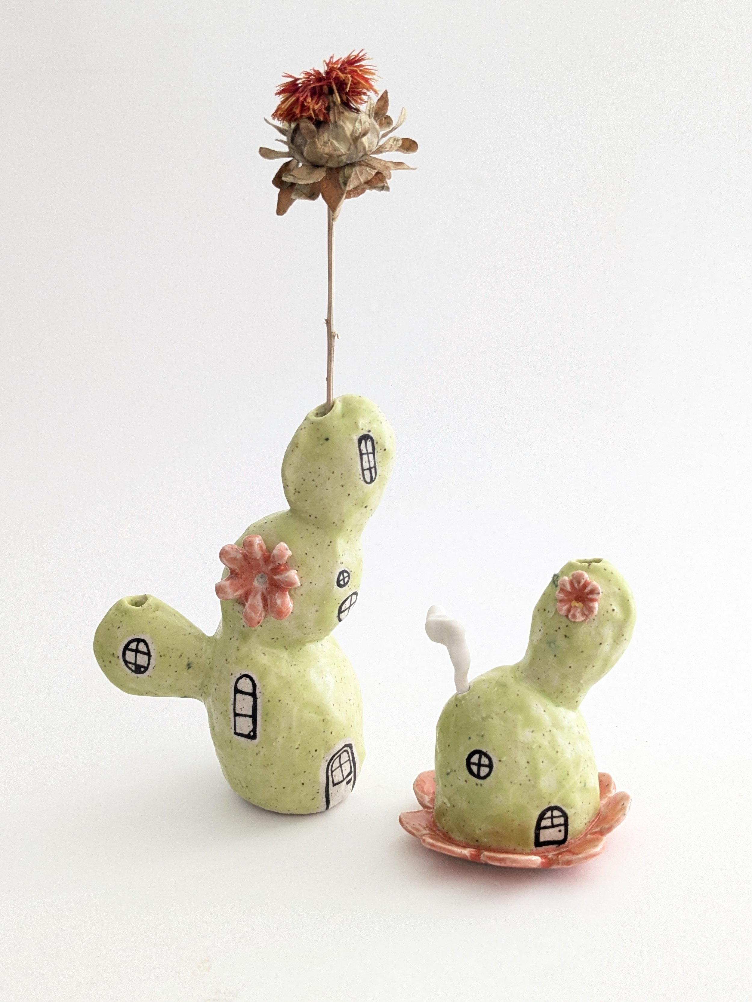 cactus bud vases