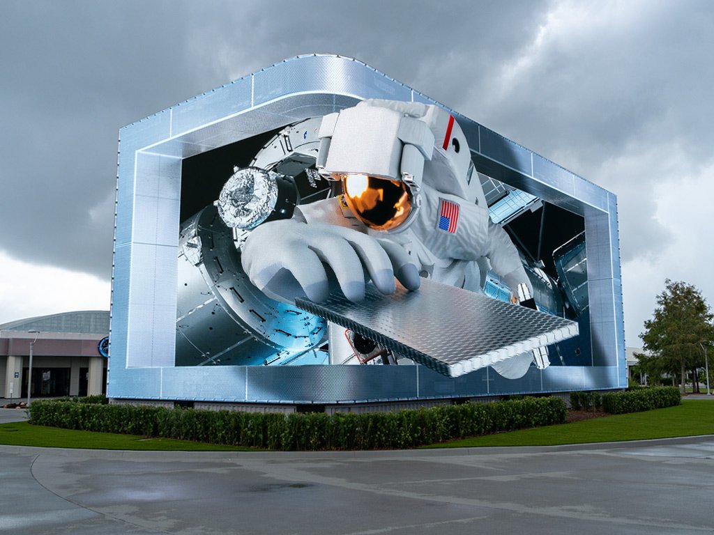 Blunt Action Produced The New 3D Anamorphic Display at Kennedy Space Center Visitor Complex