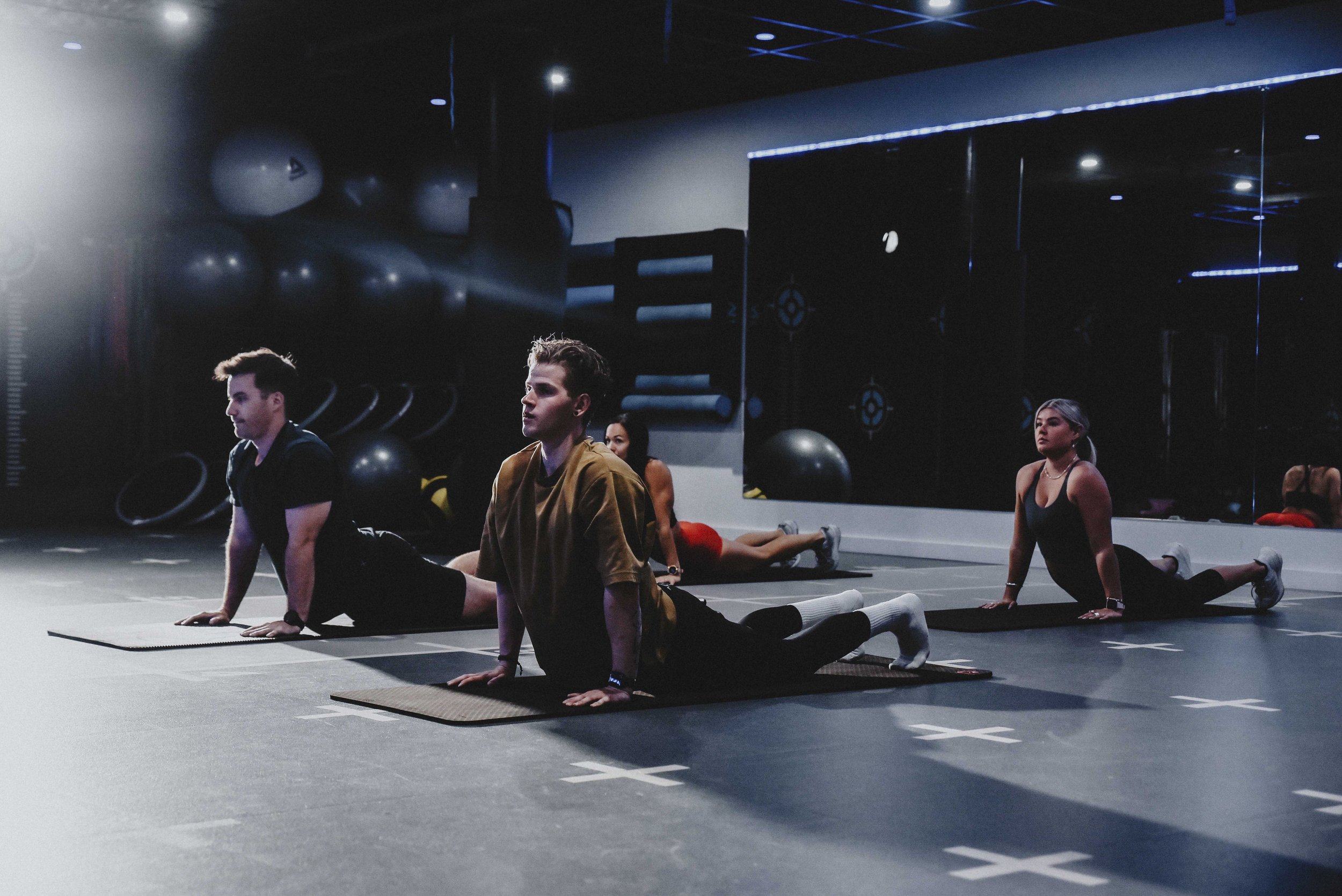 Group fitness in Studio 2 at O2 Performance