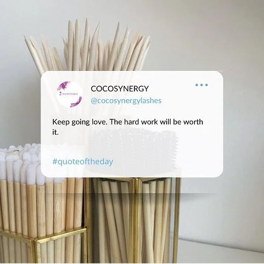 Mid-Week Motivation ✨
Don’t be so hard on yourself. Your time is coming! Just keep going through the storm, don’t stop in it.
#motivation #lashtech #businessowner #businessownermotivation #keepgoing #lashextensions #explorepage