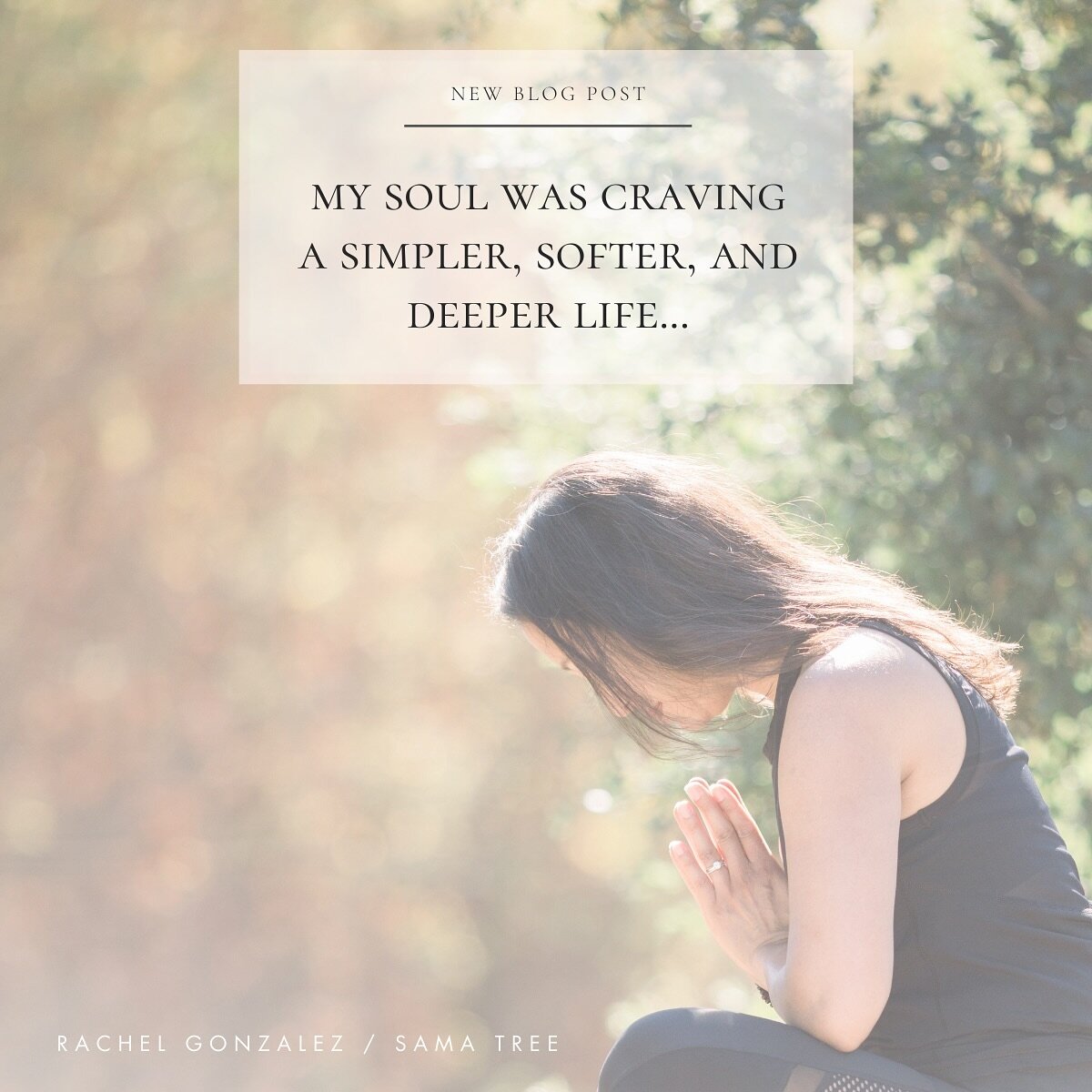 My first blog post of 2024. You may relate as I reflect on taking time off during my inner search...&rdquo;My Soul was Craving a Simpler, Softer and Deeper Life&rdquo;. (🔗link in bio &ldquo;blog&rdquo; on new website!) 

Through my recent inner jour