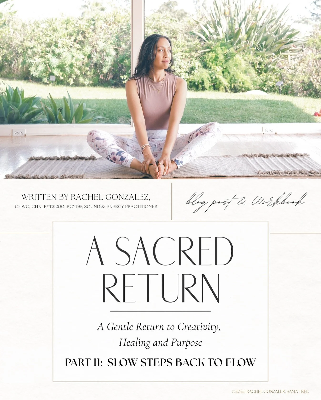 A Sacred Return (blog post series)

Part 2: Slow Steps Back to Flow ✨

A Gentle Guide for Midlife Women Rebuilding Creativity and Clarity, by Rachel Gonzalez

If you&rsquo;ve been feeling stuck in your creativity, burned out from midlife and life str