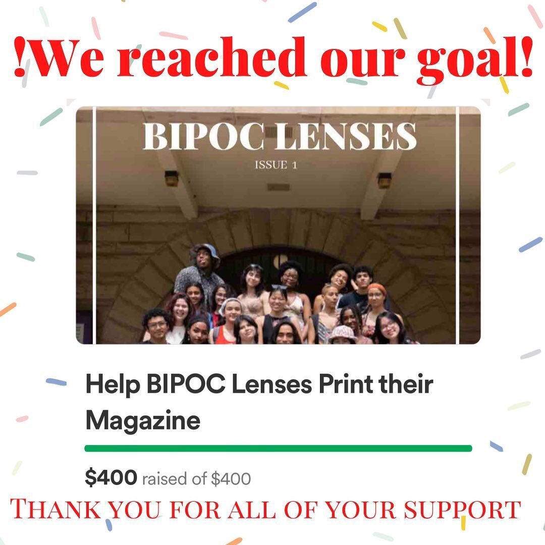 Thank you for all your support in building BIPOC lenses. You have warmed the hearts of all the staff members of BIPOC and we can&rsquo;t to create this issue for you! Go and take a look at our website!