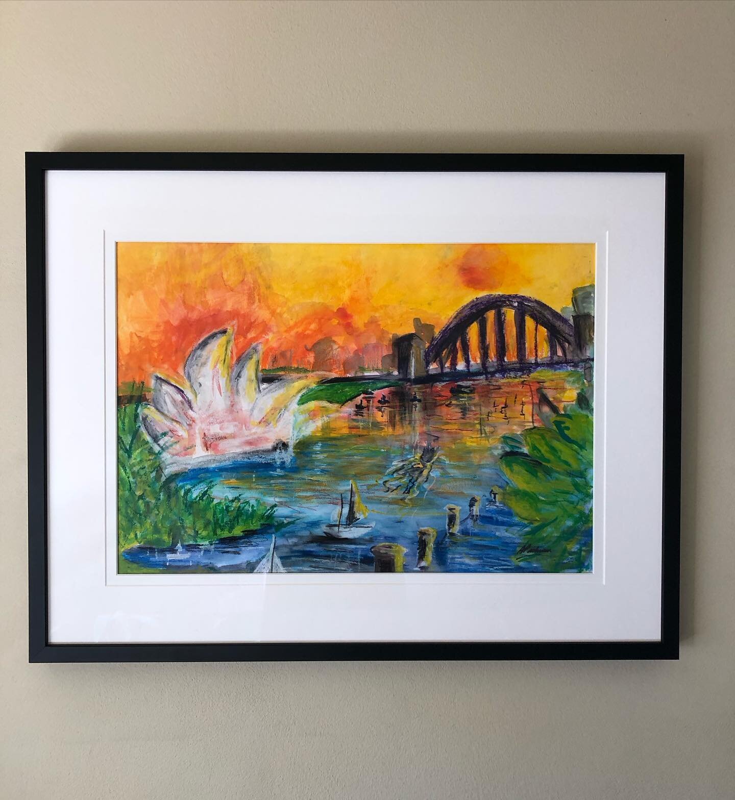 Got this bad boy framed finally.
Loving the non-reflective glass. 
.
.
.
.
.
#art #artoftheday #artlovers #artsy #instaart #art2life #art2lifeacademy #art2lifecvp #sydney #sydneyart #sydneyartist #sydneyharbour #sydneyharbourbridge #sydneyoperahouse 