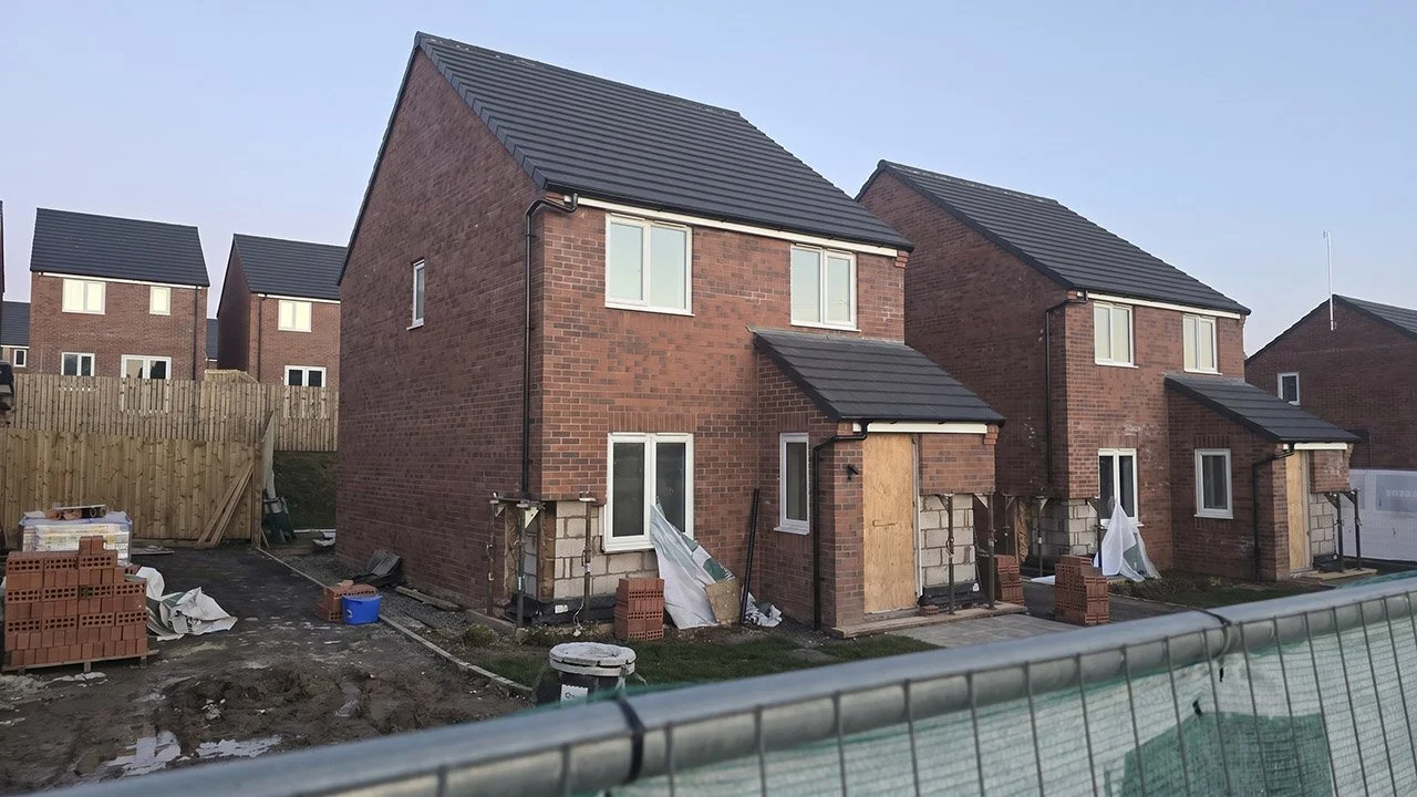 Gleeson Homes Ivy Mills, Hensingham: New Builds Stripped Back to Breezeblock for NHBC Remedial Works in West Cumbria