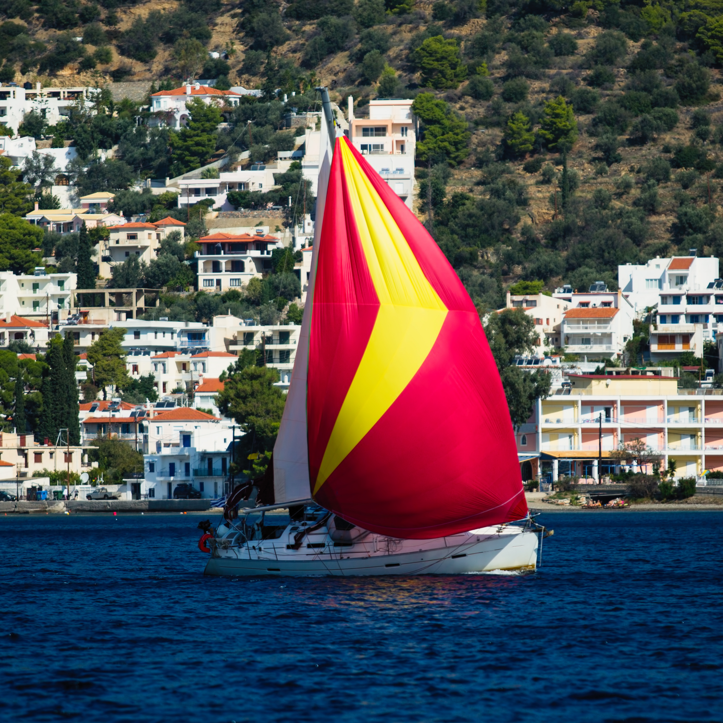 names of different sails on a sailboat