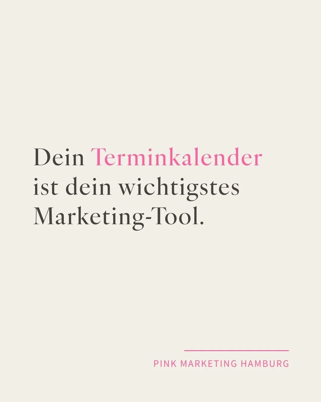 Dein Terminkalender verr&auml;t, wie ernst du es mit deinem Business meinst! 📅✨

Schau mal rein: Siehst du nur Deadlines und Krisenmanagement? Zeit, das zu &auml;ndern! Dein Kalender sollte auch Raum f&uuml;r Strategie haben.

Warum "Strategie-