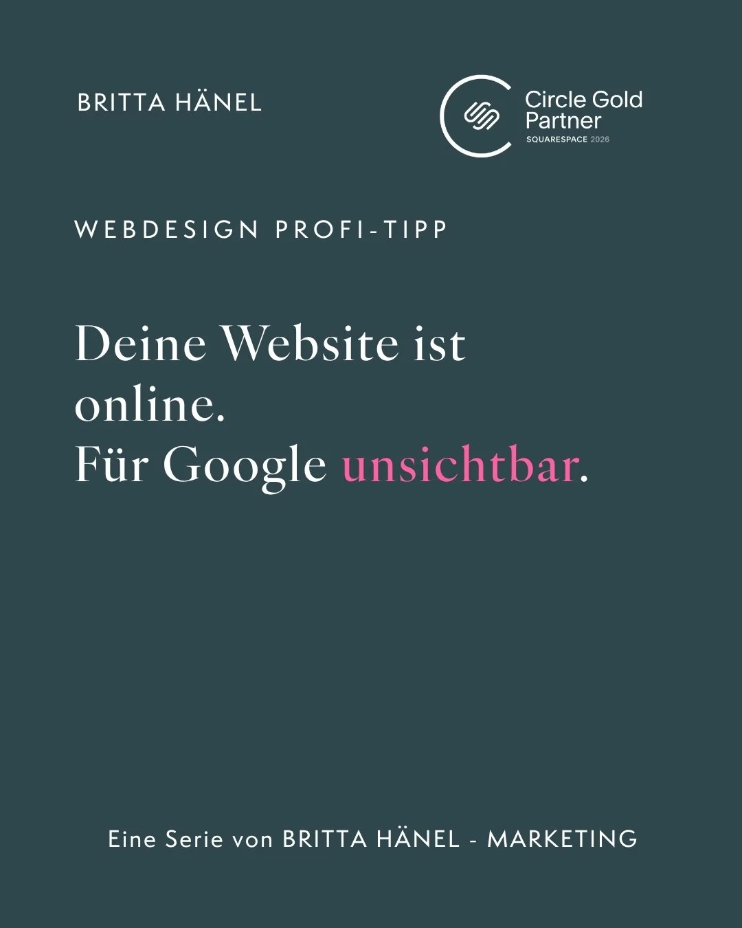 Warum wird deine Website nicht gefunden? 🤔

Ein Kunde erz&auml;hlte mir, dass seine Website nur bei Eingabe seines Namens auffindbar ist. Der Grund? Sie war nie bei der Google Search Console indexiert!

🔍 Profi-Tipp:
- Website nach Launch anmelden

