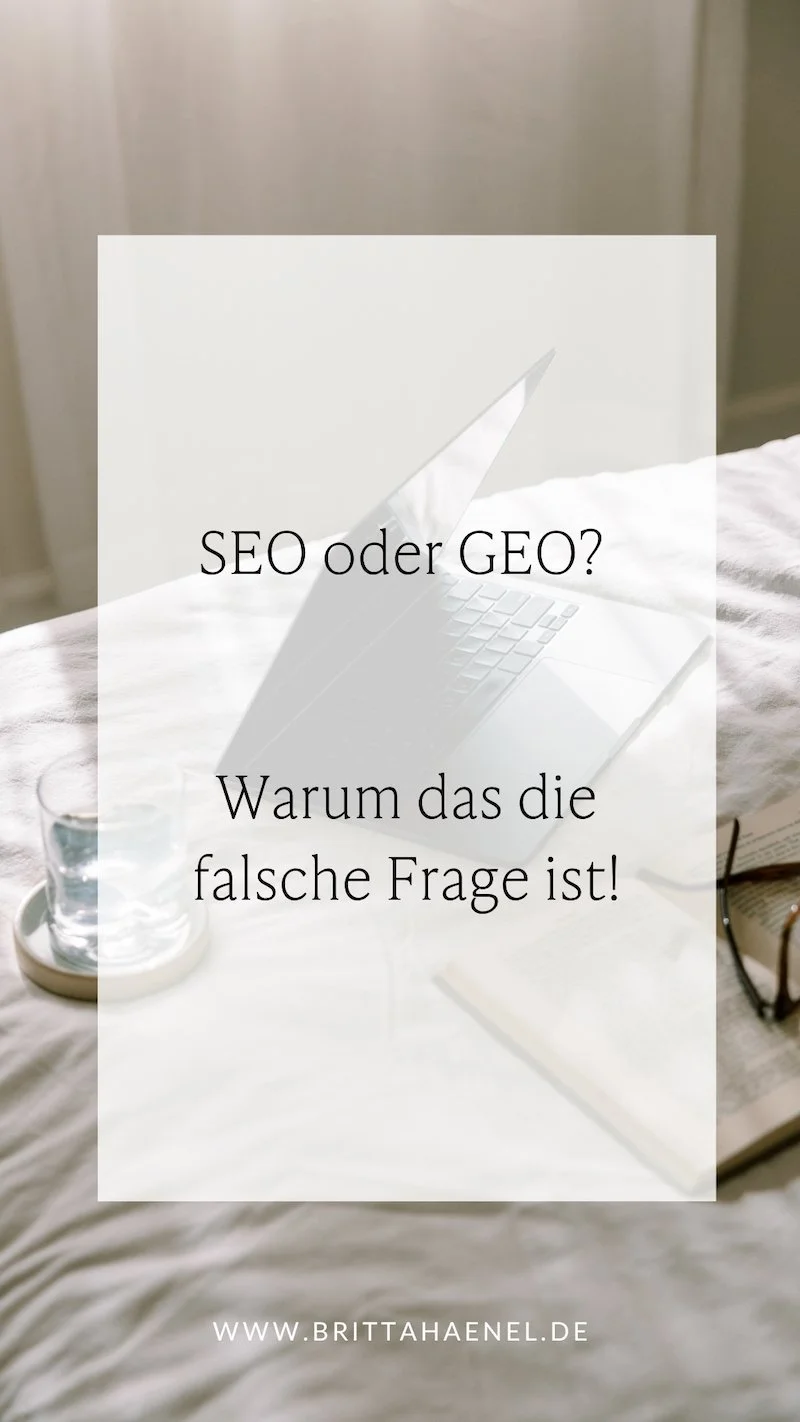 Warum GEO oder SEO die falsche Frage ist. Britta Hänel ordnet ein.