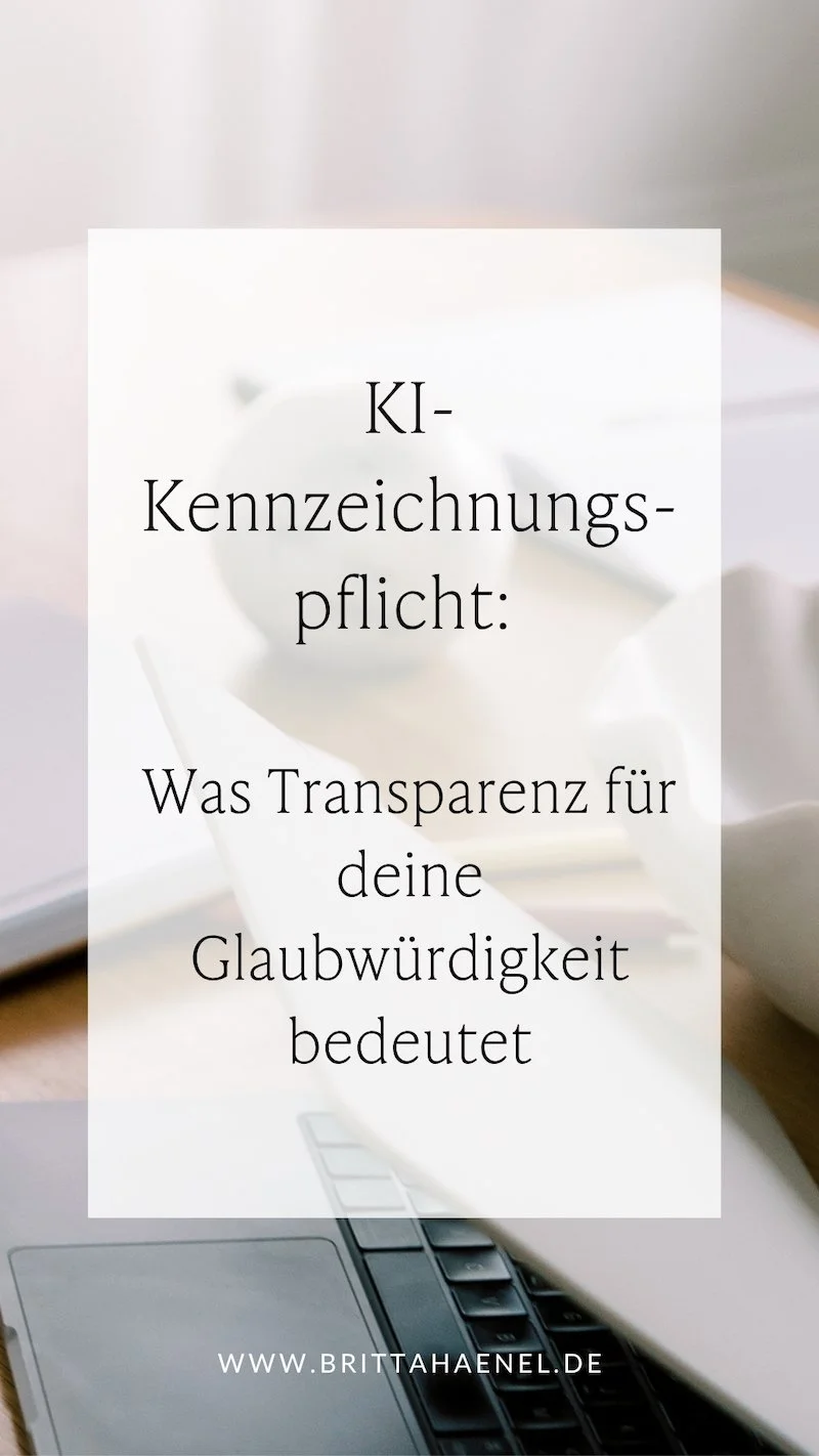 Nutze die KI-Kennzeichnungsplicht für deine Positionierung und Sichtbarkeit