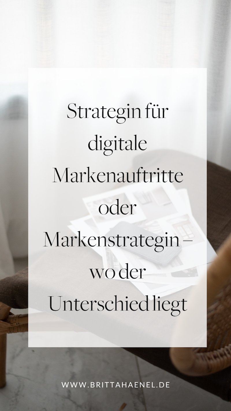 Britta Hänel, Strategin für digitale Markenauftritte