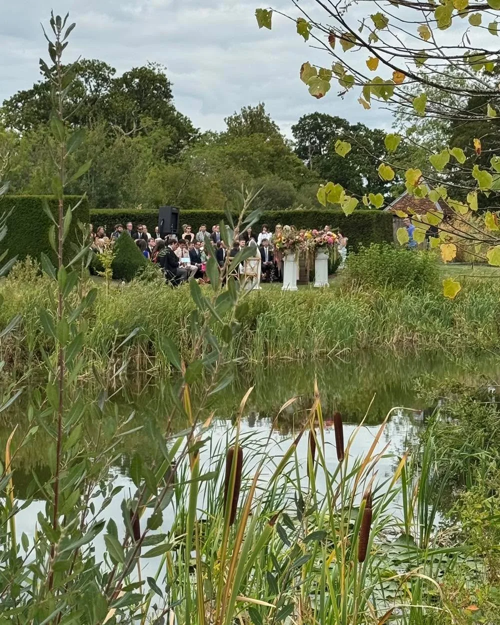 Can&rsquo;t wait for the professional photos from a beautiful festival wedding weekend. The beautiful barn and tipi marquee provided the central celebration areas with the hall and gardens for the ceremony and reception. A very unique celebration and