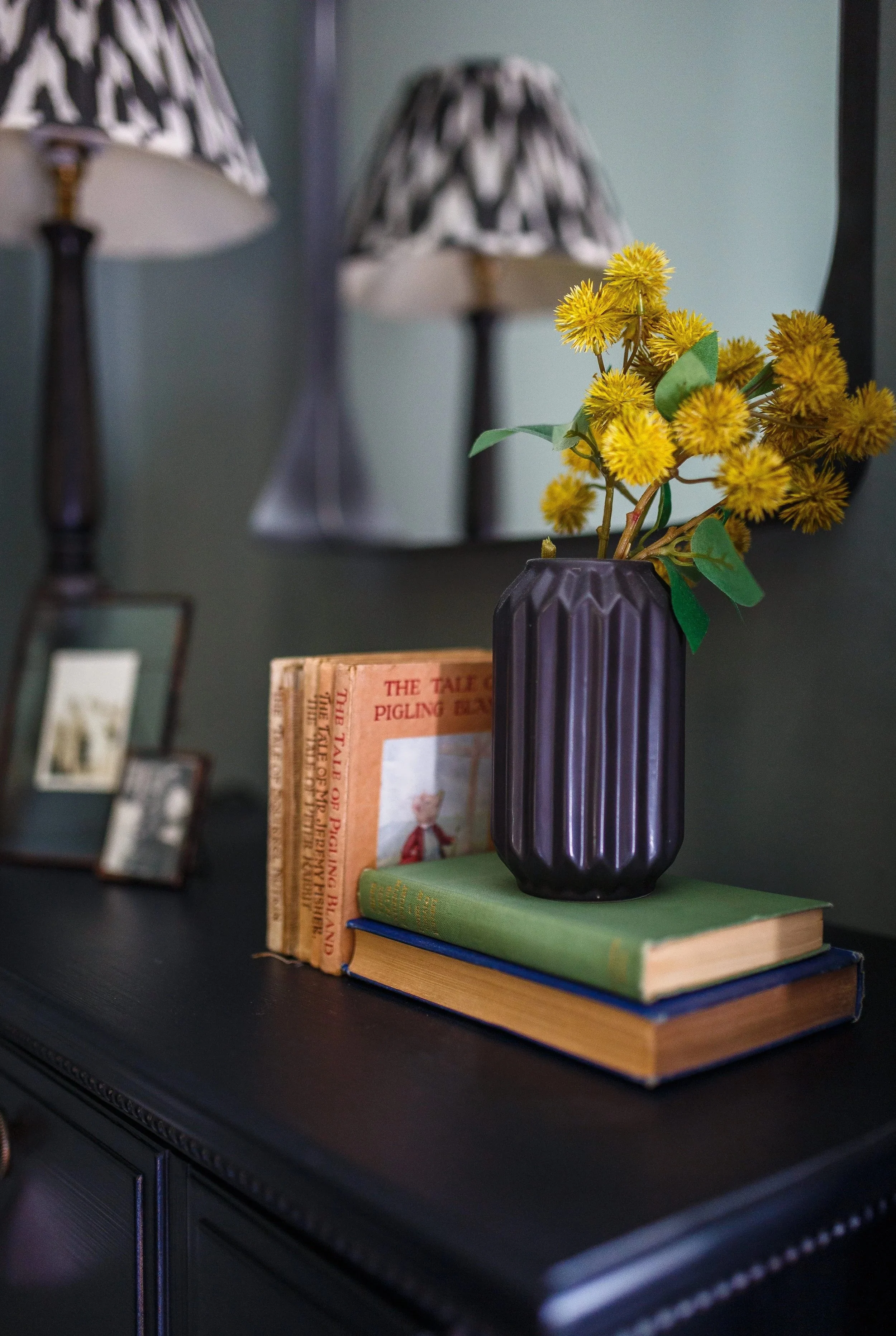 Carefully curated styling in this North Wales country house refurbishment pairs vintage books, bold florals and layered lighting to reflect the home’s timeless rural charm.
