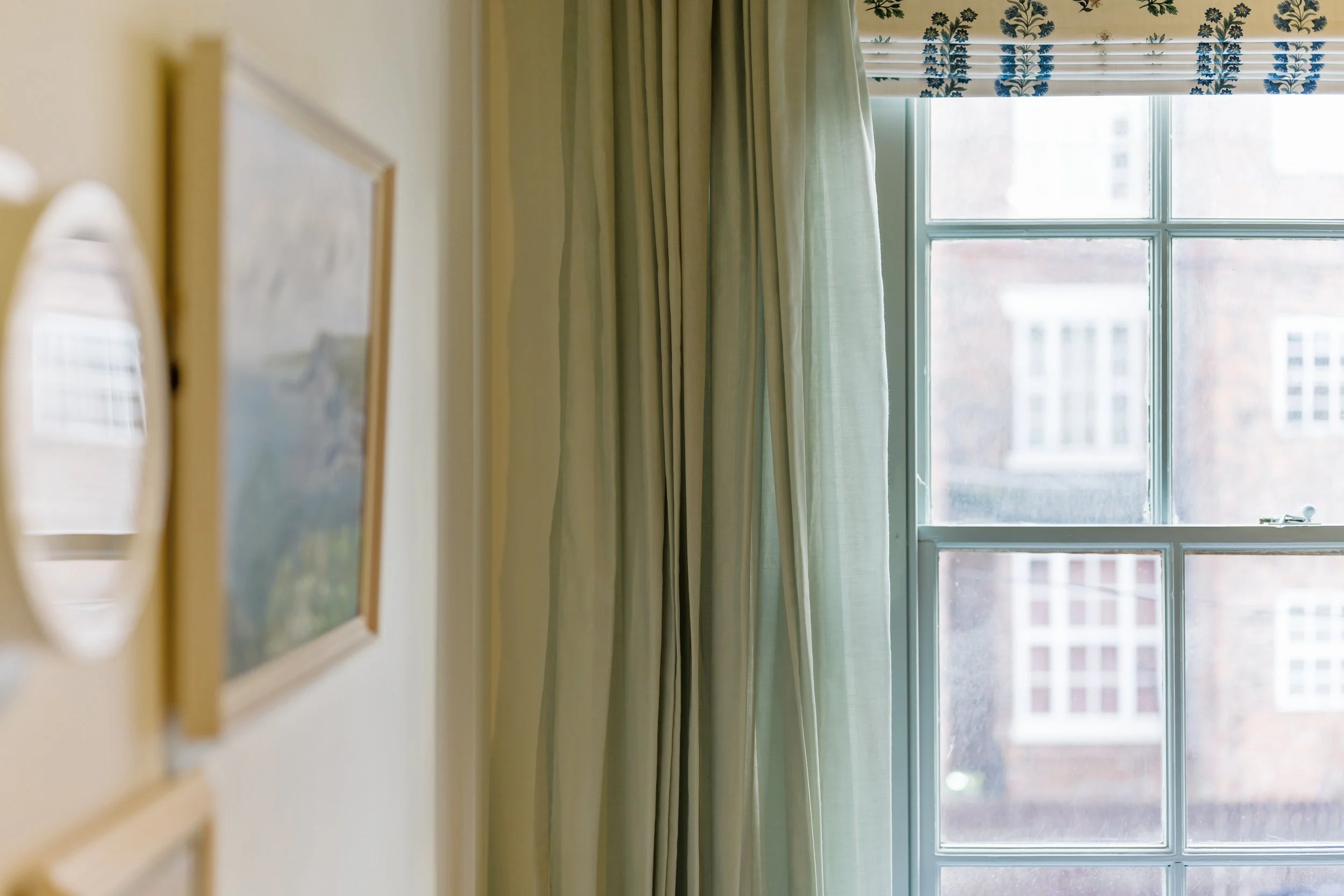 Soft Green Curtains and Botanical Roman Blind: Spring Window Inspiration for North Wales Homes