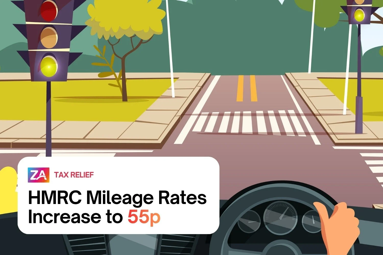 HMRC Mileage Rates Increase to 55p