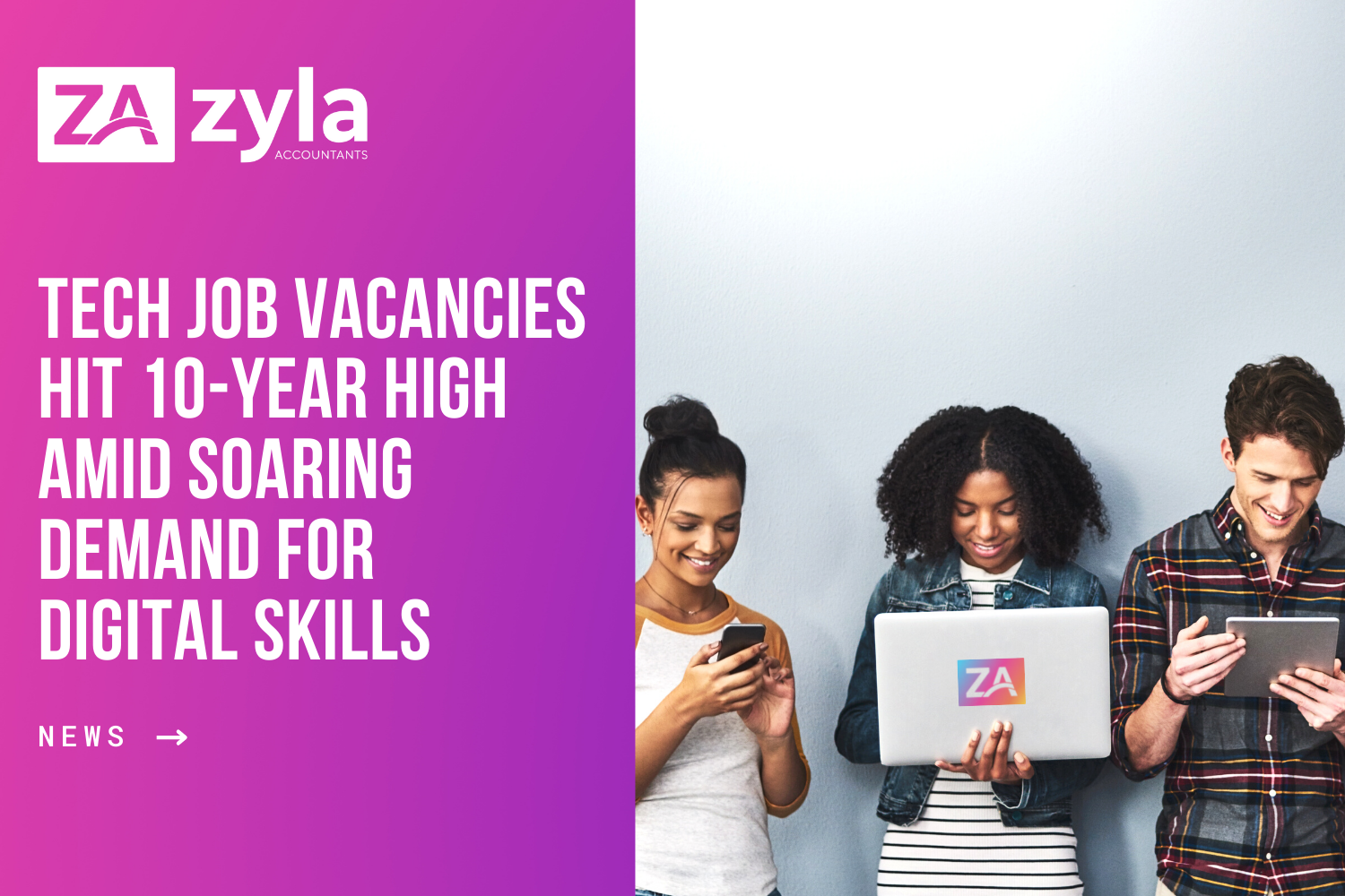 Tech job vacancies hit 10-year high amid soaring demand for digital skills