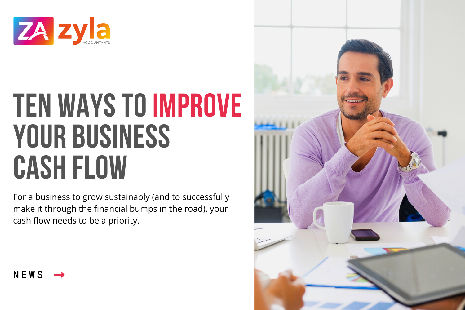 Ten ways to improve your business cash flow