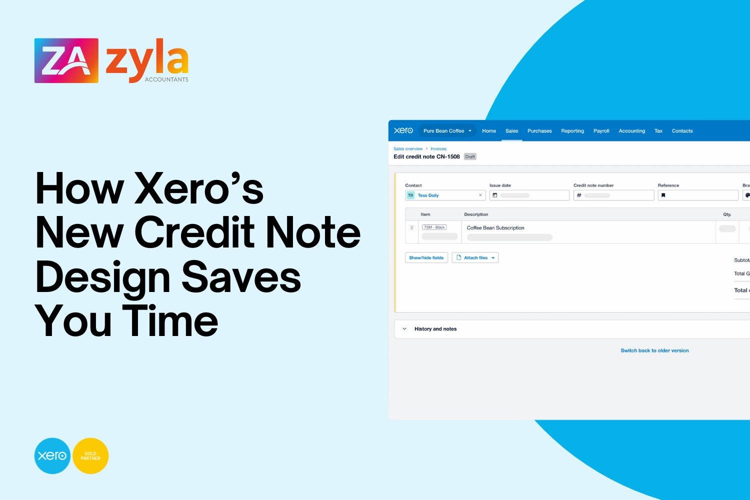 How Xero’s New Credit Note Design Saves You Time