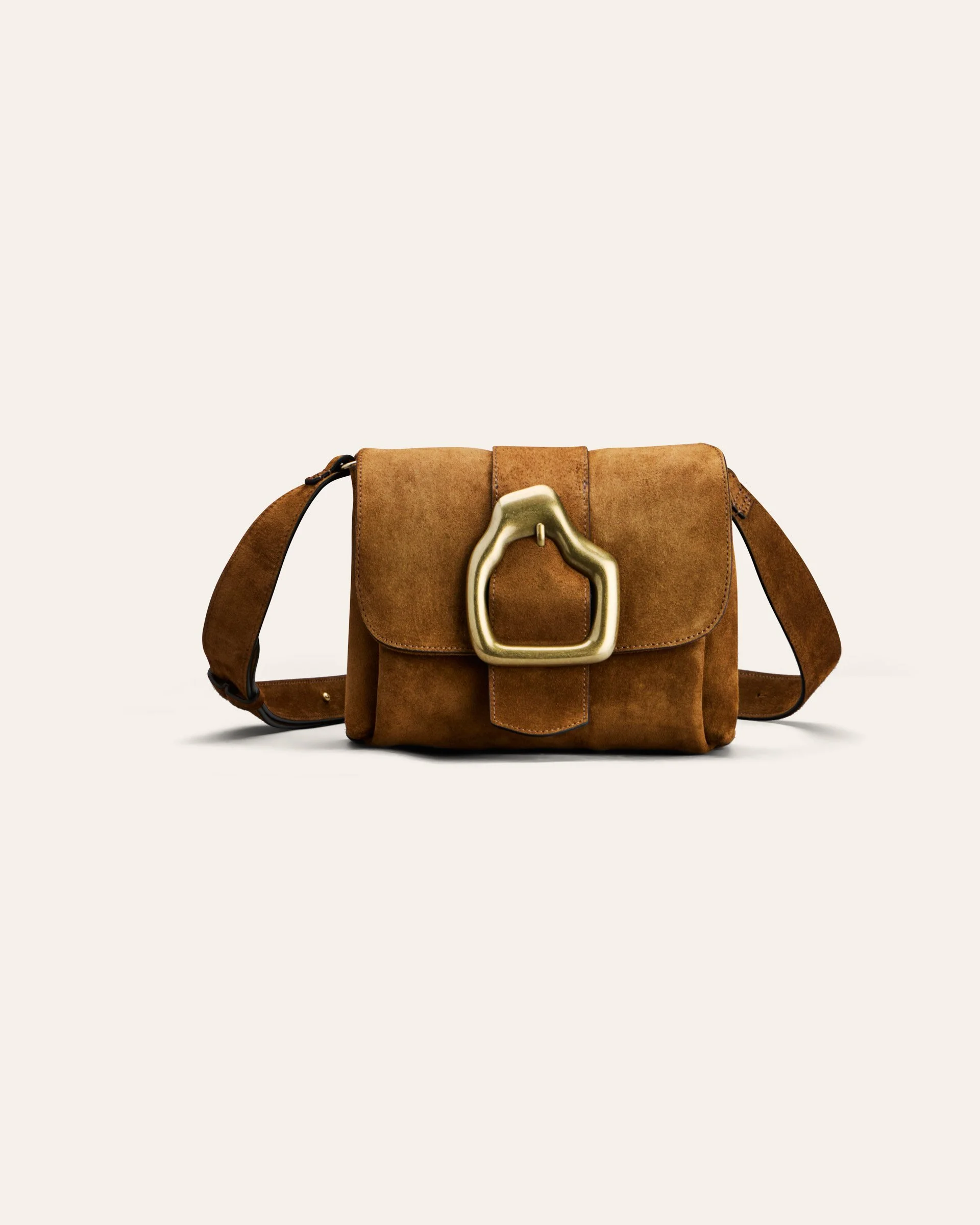 Calajade Nami Mini Crossbody bag Camel Suede