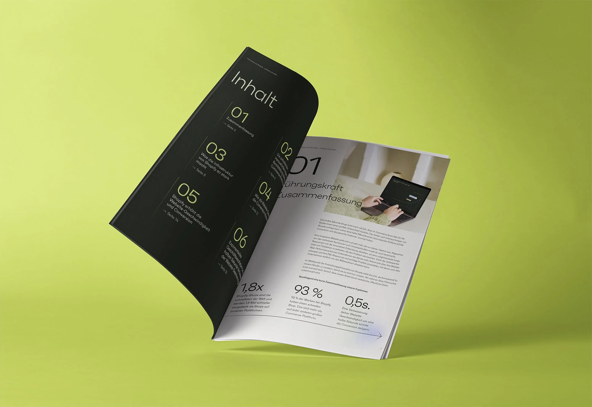 Mockup zum Sitespeed Whitepaper