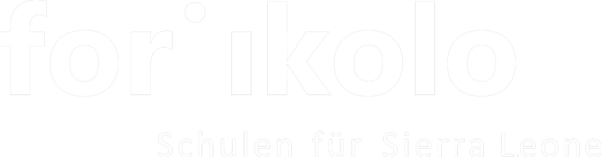 Forikolo Logo in weiß