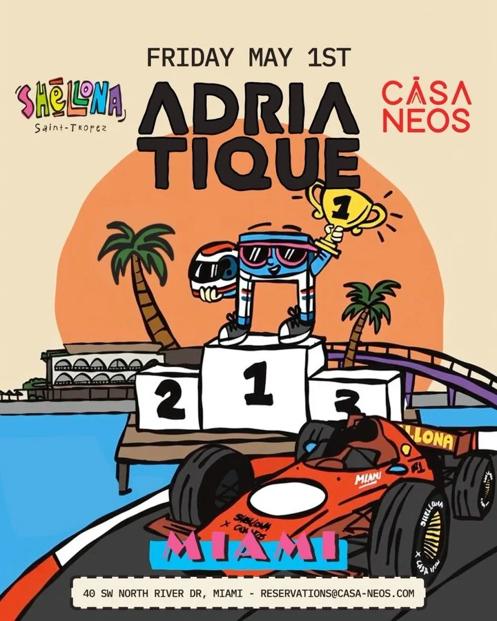 Adriatique returns to CASA NEOS Beach Club this Race Week for a special collaboration with Shellona on Friday, May 1. See you there for an unforgettable Sunset Rituals escape.