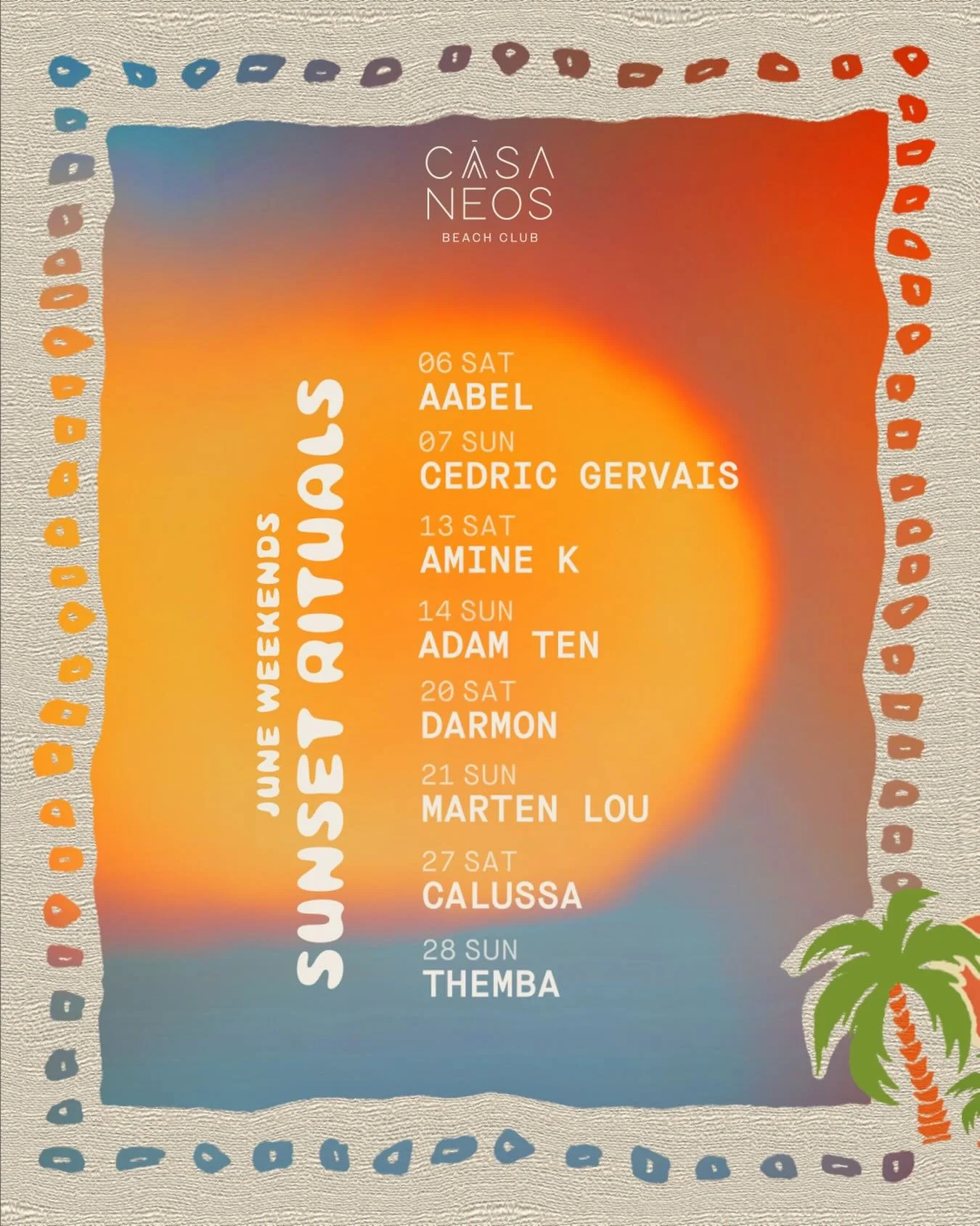The Sunset Rituals continue. June unfolds into a month of radiant sunsets in the Beach Club. Secure your reservation through the link in our bio. ✨