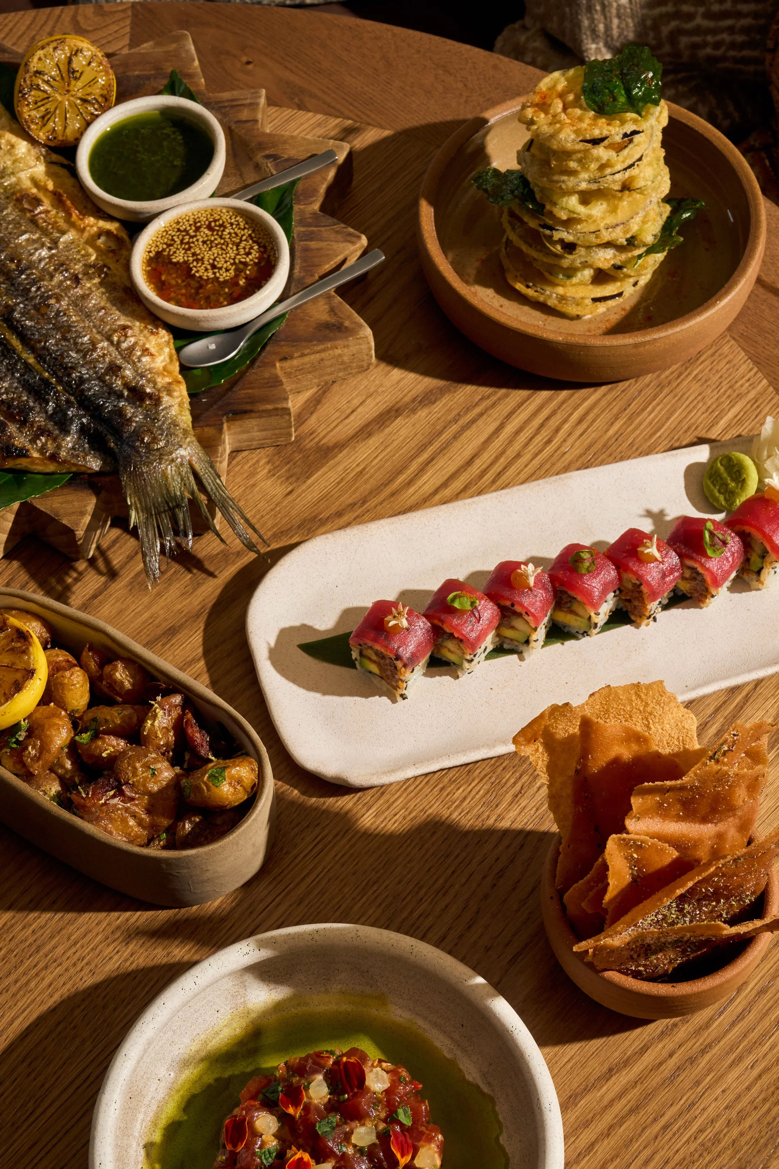CASANEOS_SUSHI_BRANZINO_ZUCCHINI FRIES_DINNER.jpg