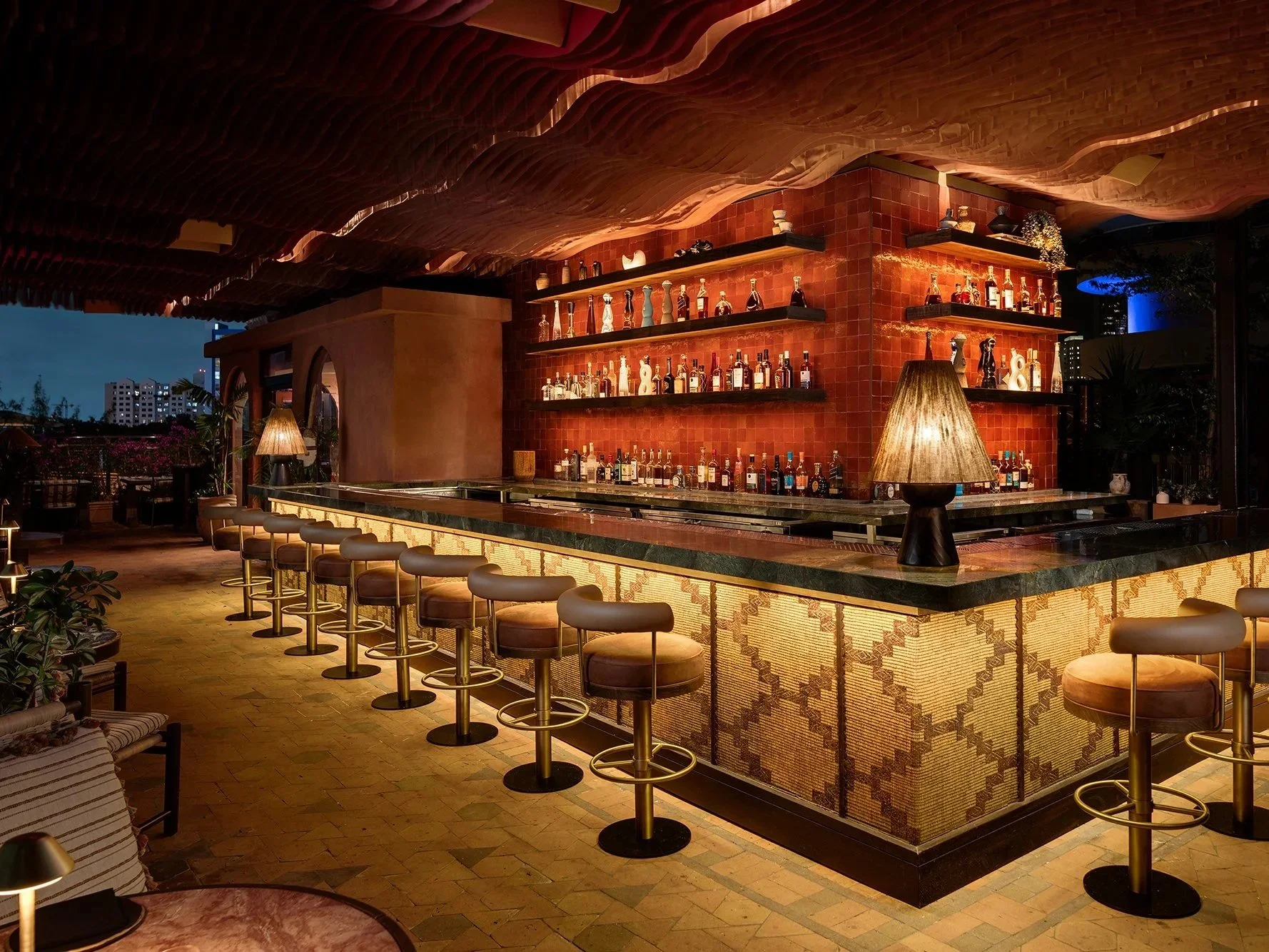 Luxury rooftop destination at CASA NEOS only for members.