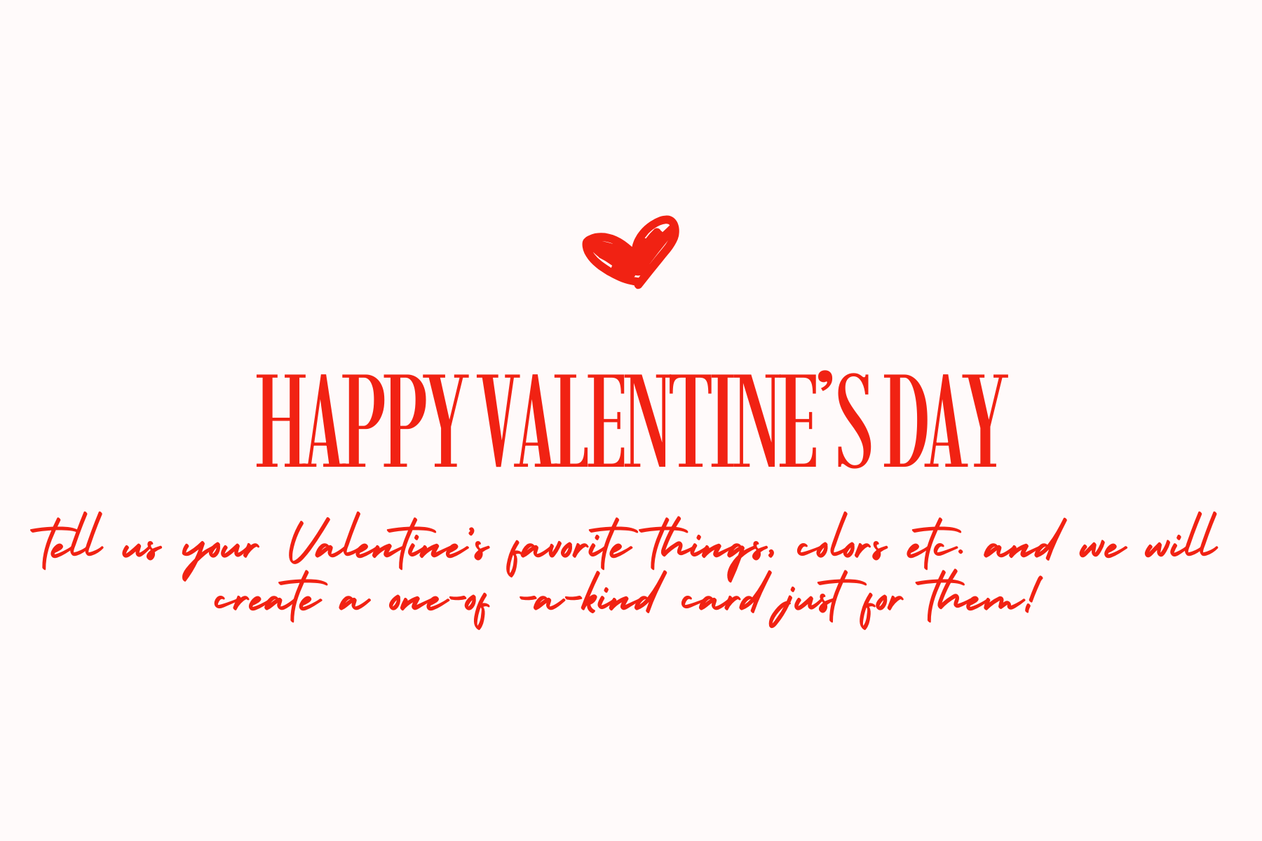 Valentine's Card with Personal Message