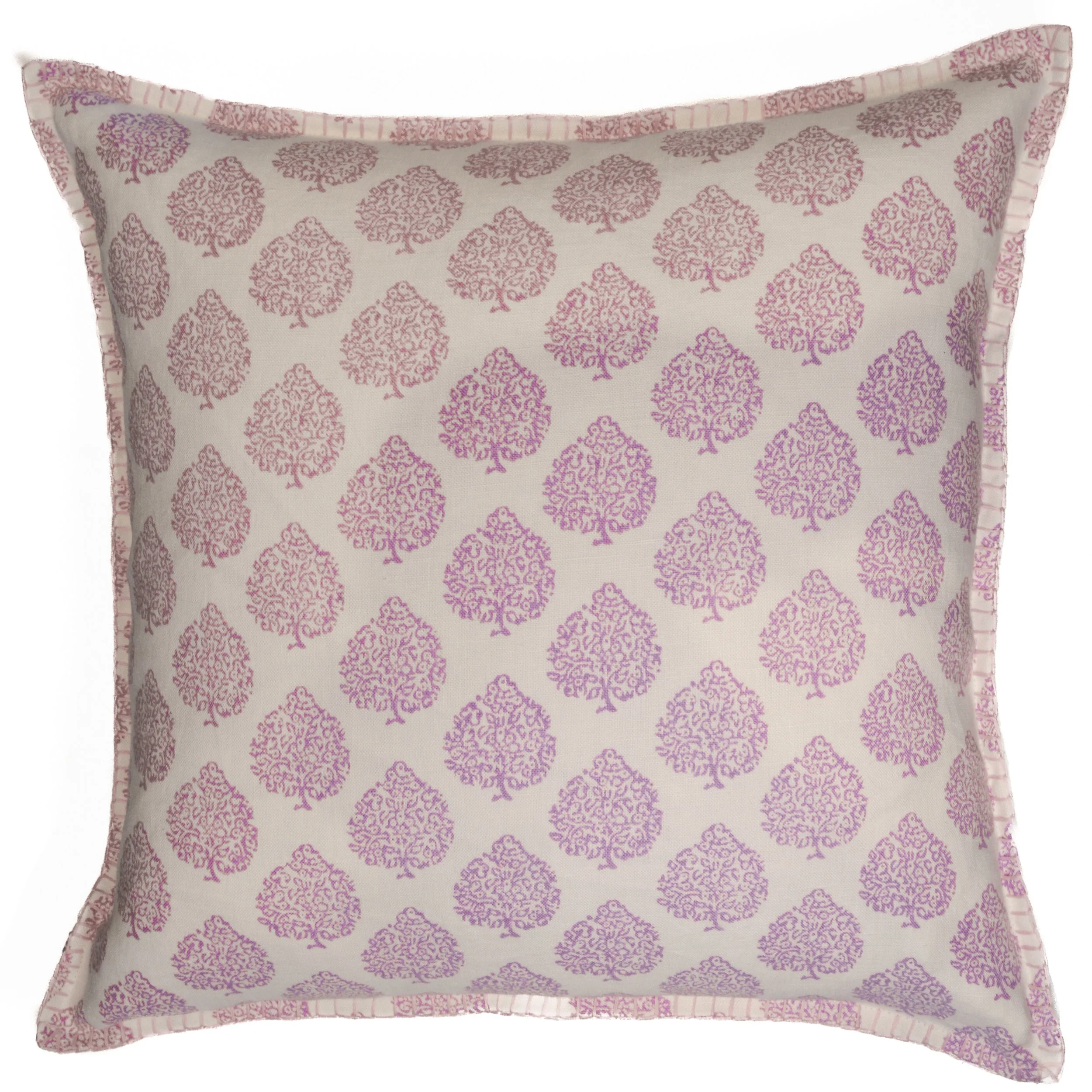 Purple Floral Pillow