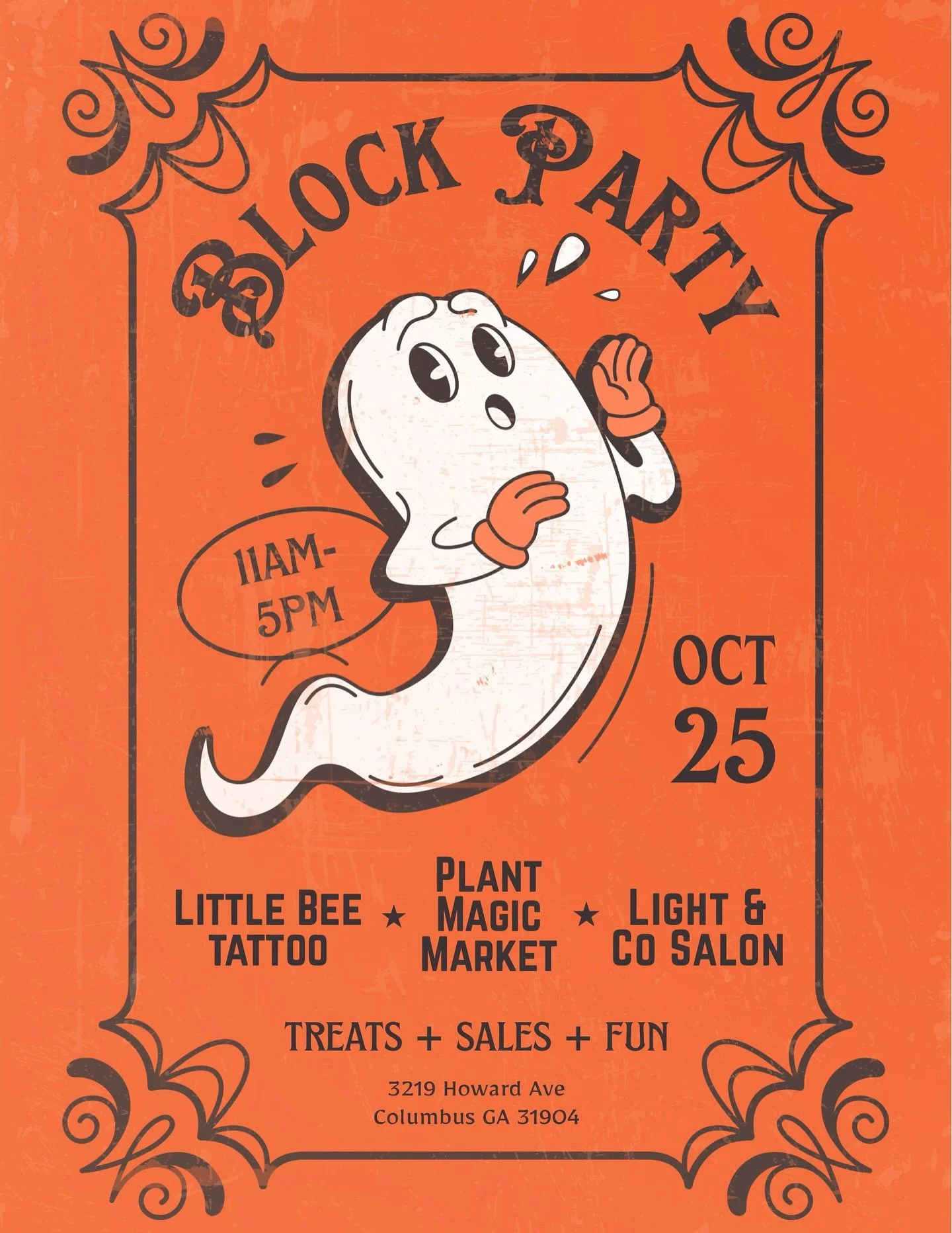 ✔️ Storewide Sale &amp; Giveaways
✔️ Face Painting + Hair Tinseling by @lightandco.salon 
✔️ Dog costume contest
✔️ Burgers &amp; Shaved Ice
✔️ Tattoo specials by @littlebeecolumbus 
✔️ Trick or treat around the block 🎃

Next Saturday! Hope to see y