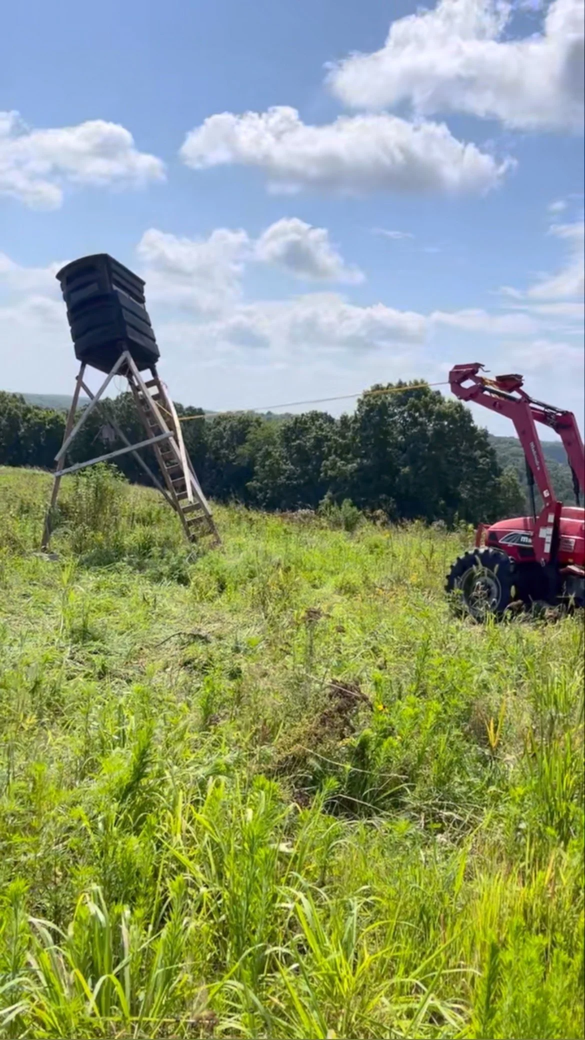 We just went through the second windiest spring in the last 50 years, and as a result, our stand got blown over. Today’s the first chance we’ve had to get it back up and this time, we’re using a different anchoring system. There&rsq