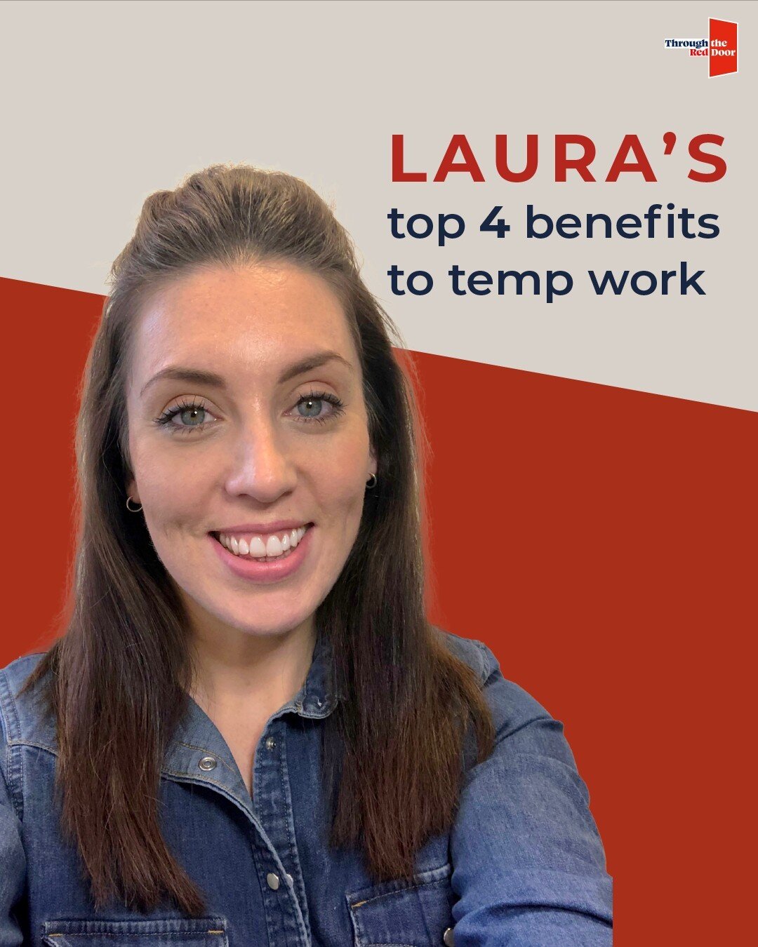 💫 It's never been easier to become a Red Door Temp! 💫⁠
⁠
There are so many benefits to temp work, including things such as flexibility and weekly pay! This week Laura who heads up our temp desk, is here to help you through the process and kick star