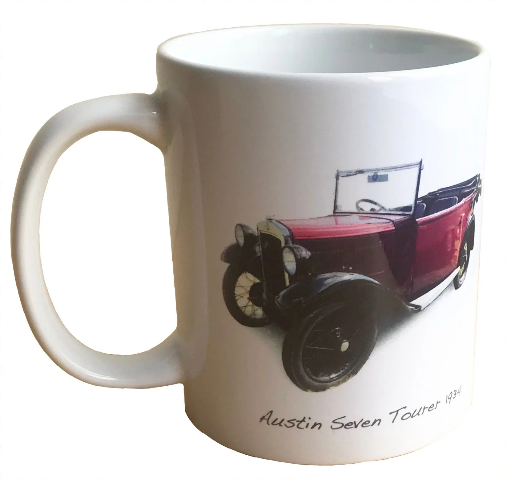 Austin Seven Tourer 1934 - 11oz Ceramic Mug - Ideal Gift for the Vintage Car Enthusiast - Text Change Optional
