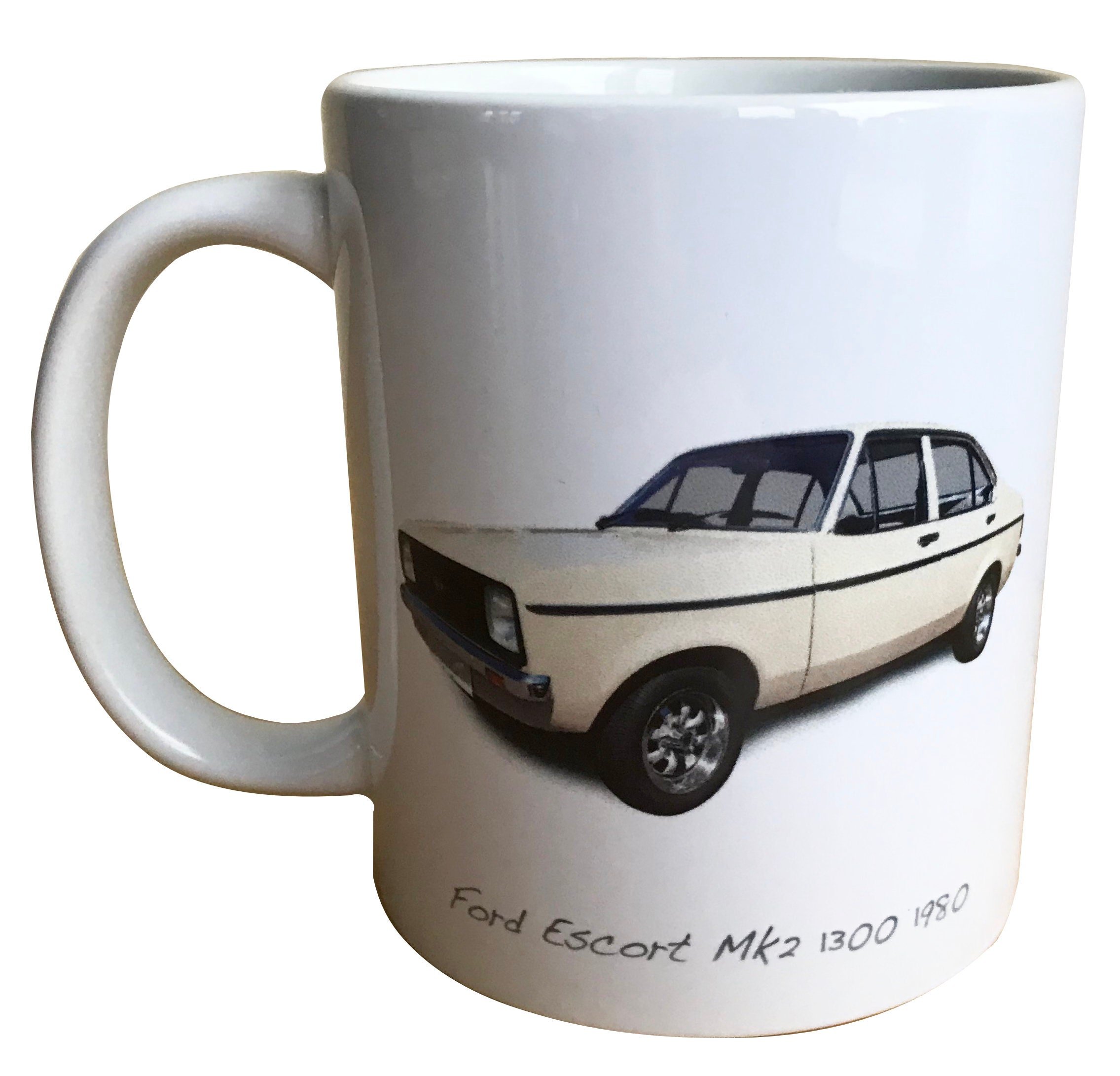 Ford Escort Mk2 1300 1980 - 11oz Ceramic Mug - Ideal Gift for the Ford Enthusiast