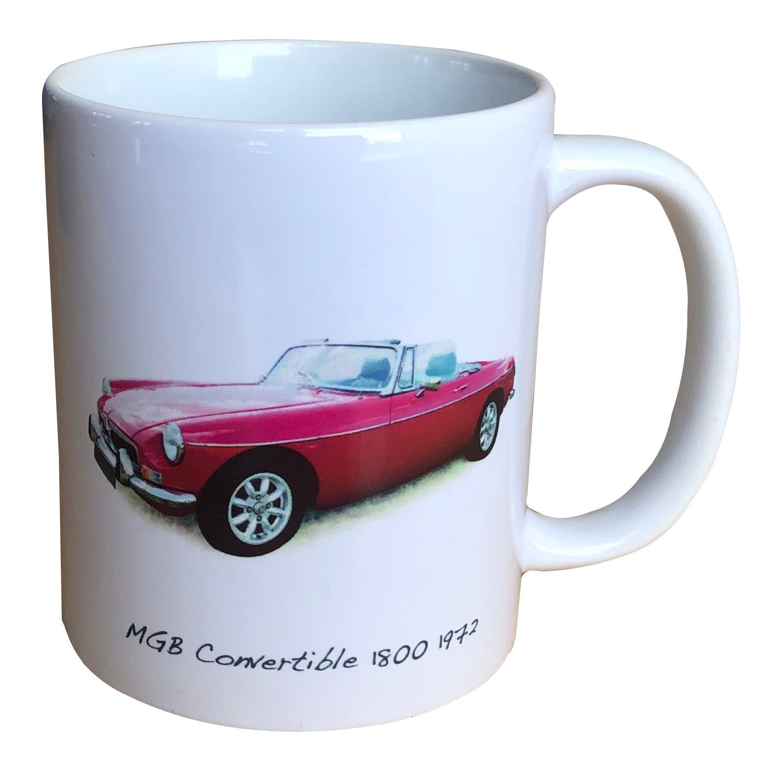 MGB Convertible 1800 1972 - 11oz Ceramic Mug - Ideal Gift for the Car Enthusiast