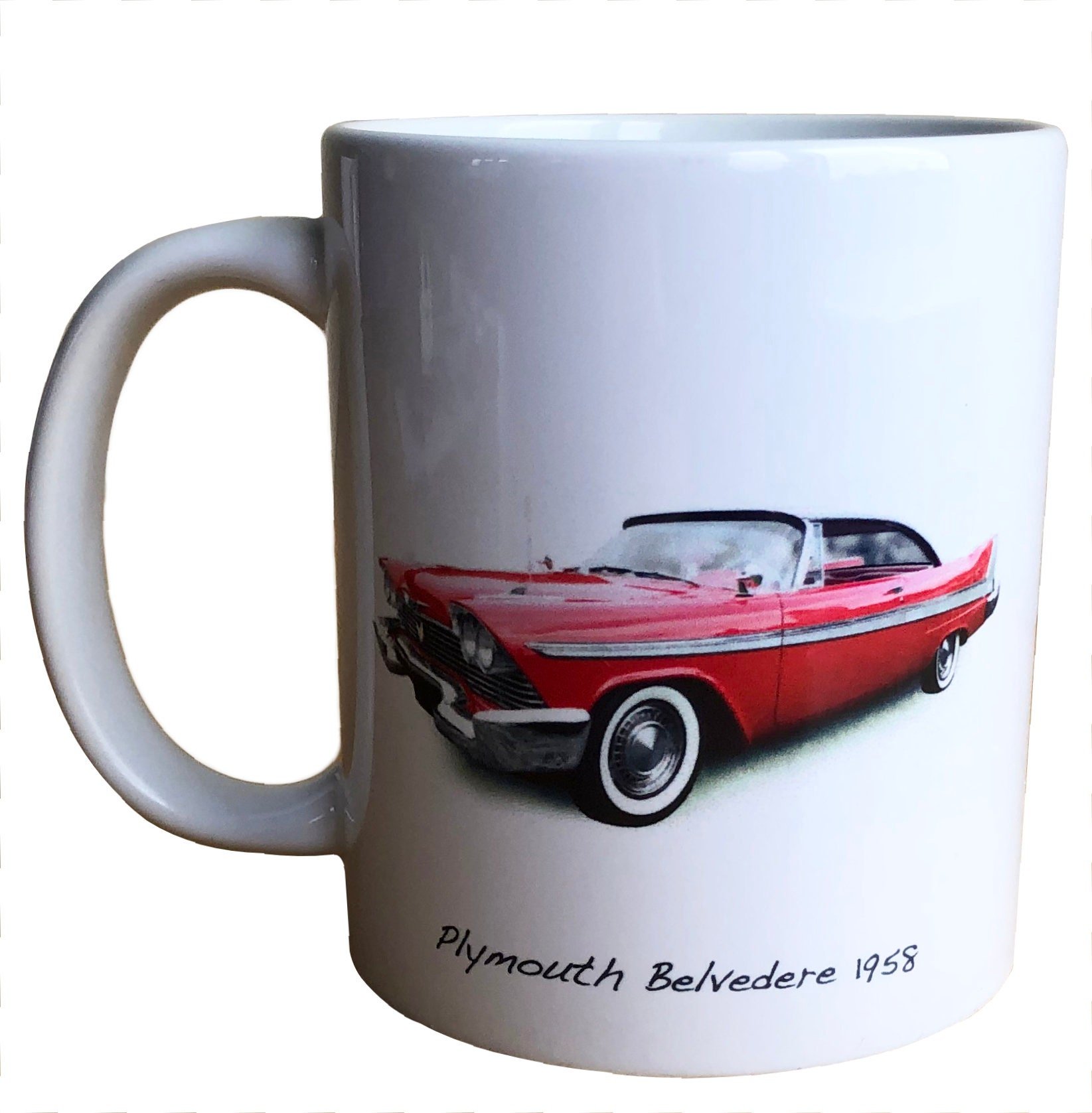 Plymouth Belvedere 1958 - 11oz Ceramic Mug - Ideal Souvenir for the American Car Enthusiast