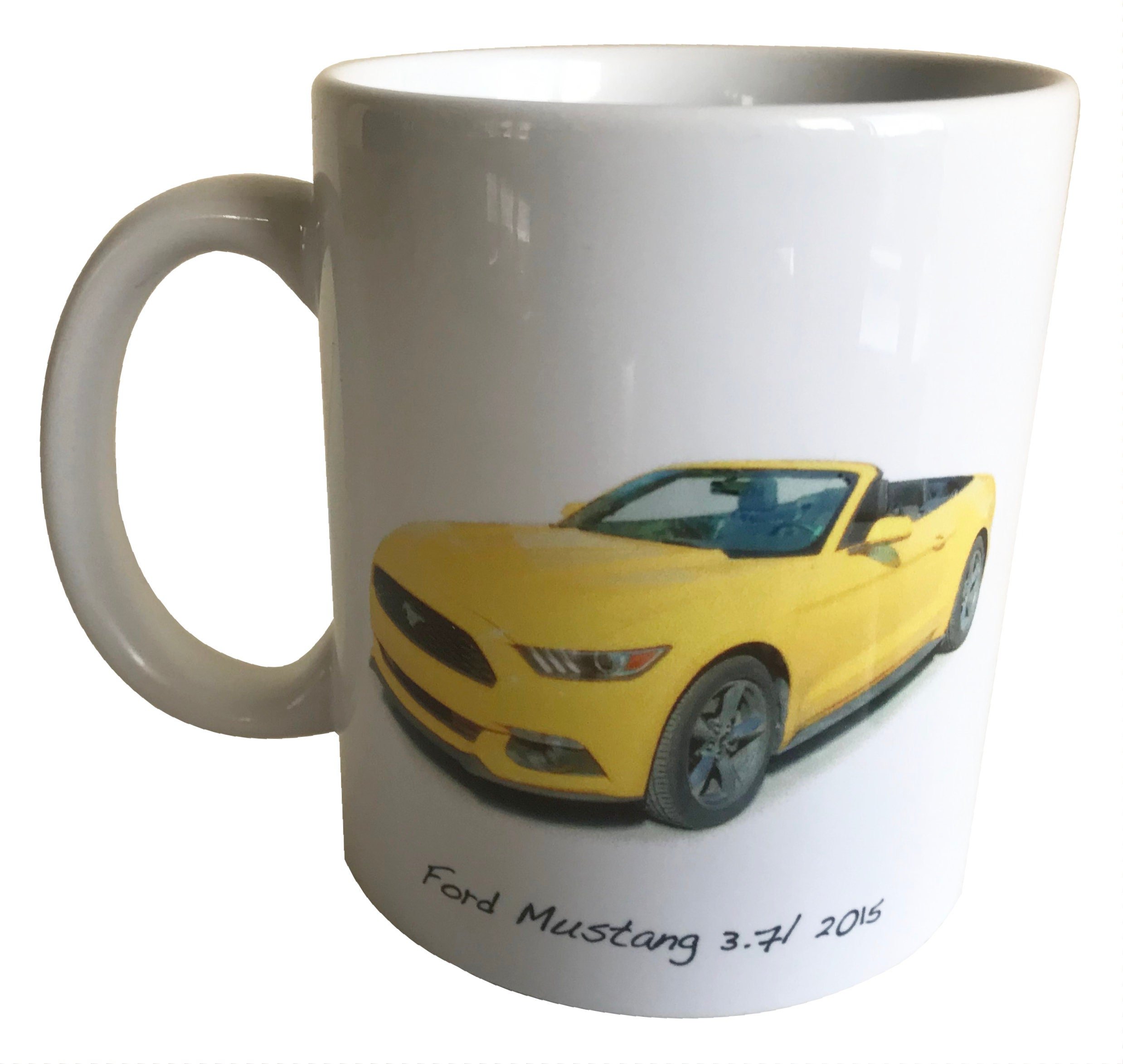 Ford Mustang 3.7l V6 2015  - Coffee Mug - Ideal Valentine's Gift for the American Car Enthusiast - Can be Personalised