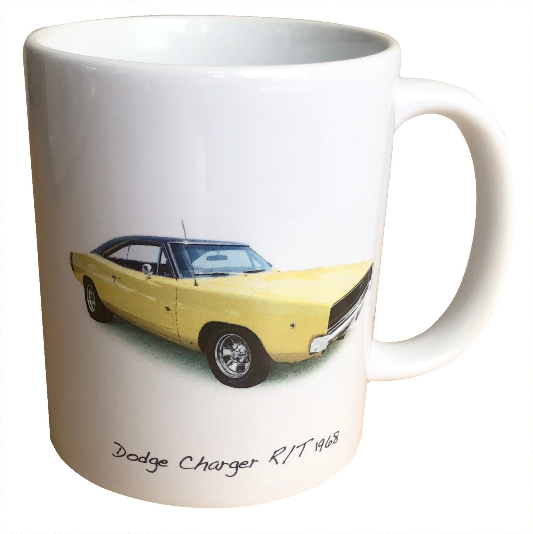 Dodge Charger R/T 1968 - Coffee Mug - Ideal Souvenir for the American Car Enthusiast - Personalisation Option