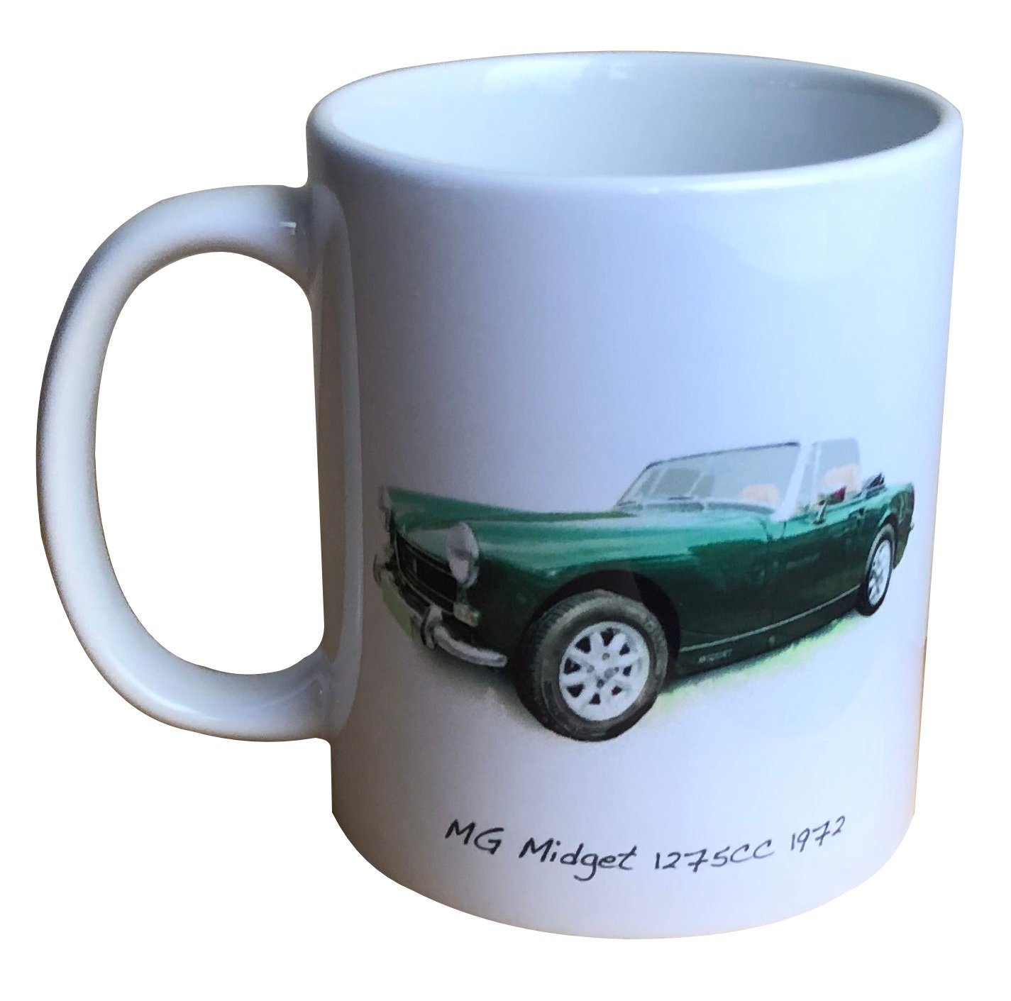 MG Midget 1275cc 1972 - 11oz Ceramic Mug - Ideal Gift for the MG Sports Car Enthusiast