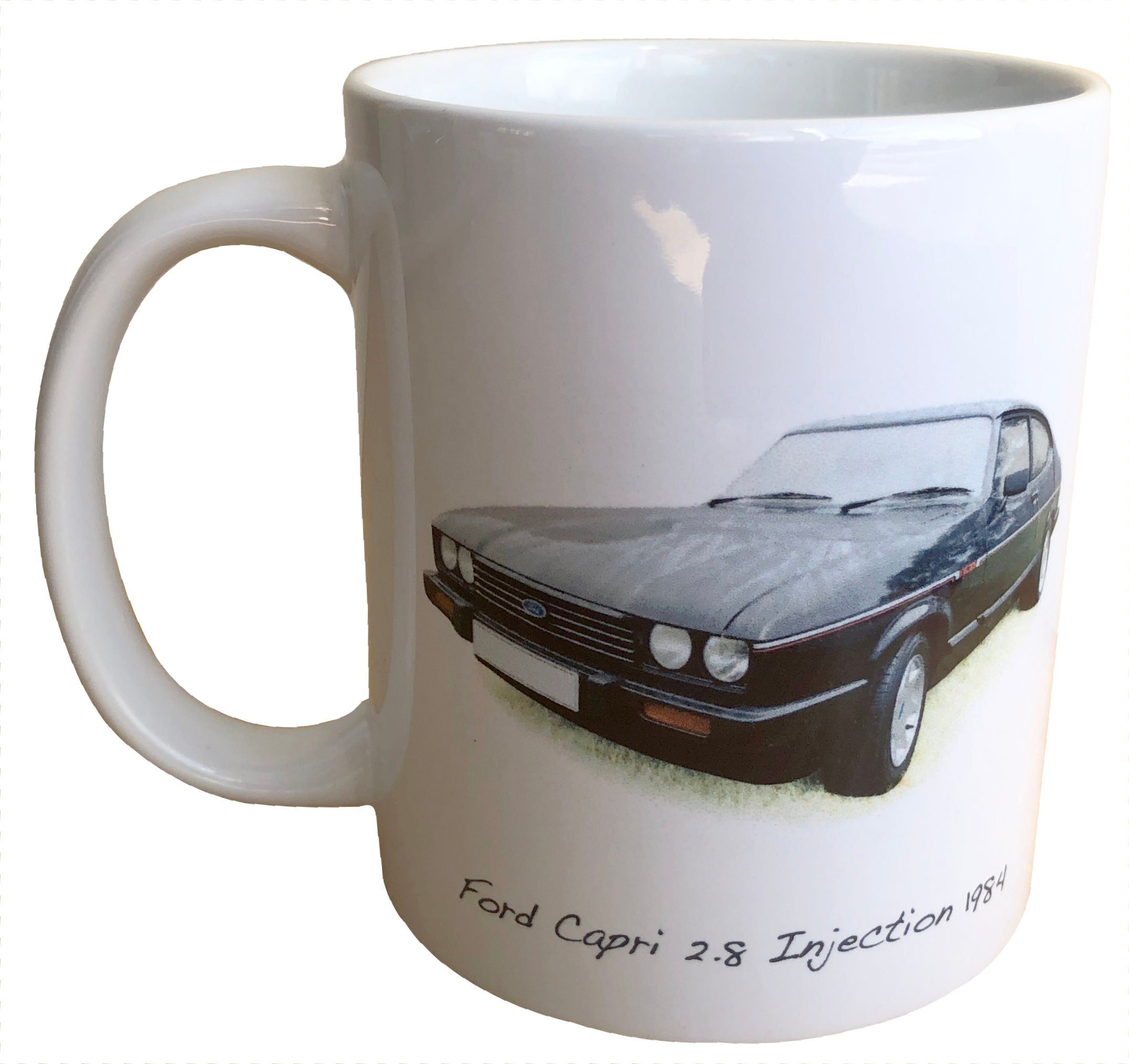 Ford Capri 2.8i 1984 - 11oz Ceramic Mug - Ideal Gift for a Classic Ford Car Fan
