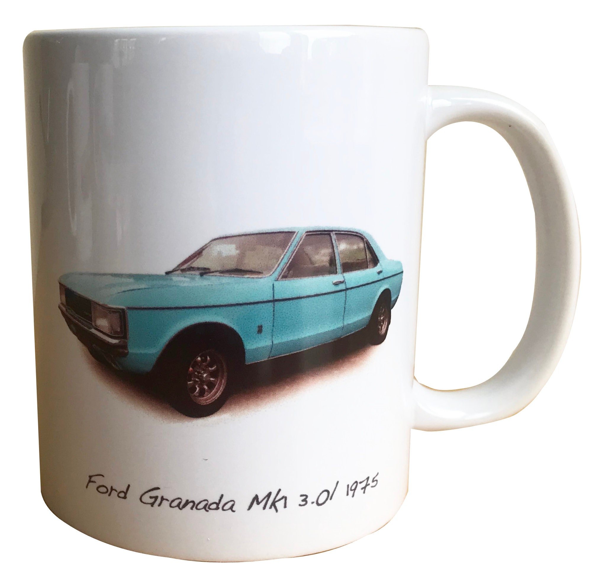 Ford Granada Mk1 3.0l 1975 - 11oz Ceramic Mug - Ideal Gift for the Ford Car Enthusiast