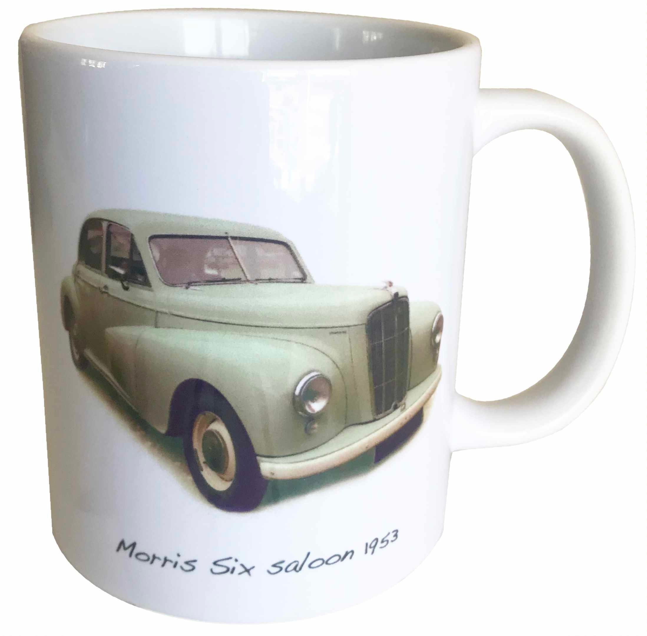 Morris Six 2.2litre Saloon 1953 - 11oz Ceramic Mug - Ideal Gift for the 1950s Car Enthusiast