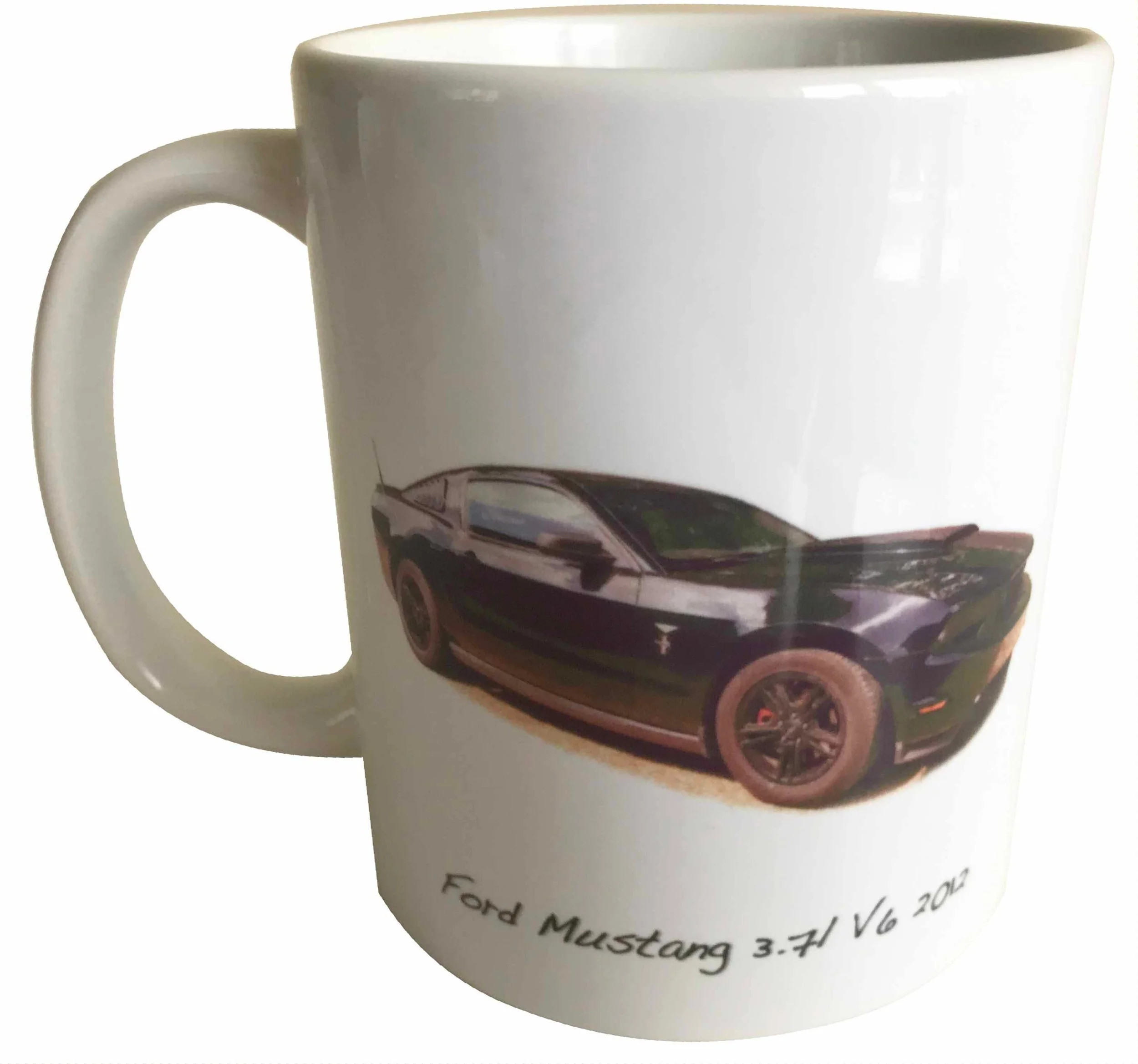 Ford Mustang 3.7l V6 2012 - 11oz Ceramic Mug - Ideal Gift for the American Muscle Car Enthusiast
