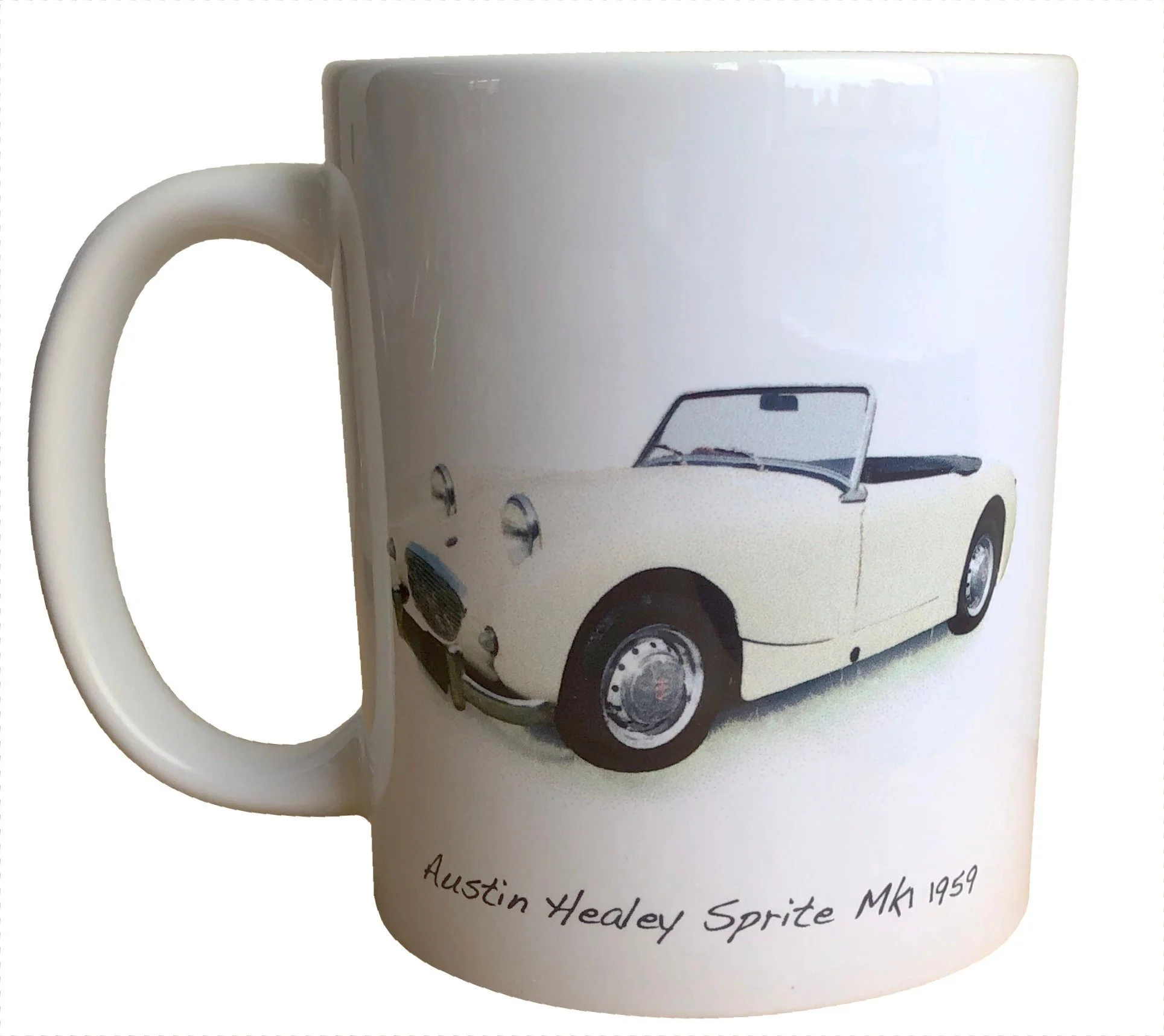 Austin Healey Sprite Mk1 1959 - Coffee Mug - Ideal Gift for the Classic Sports Car Enthusiast - Text Change Optional