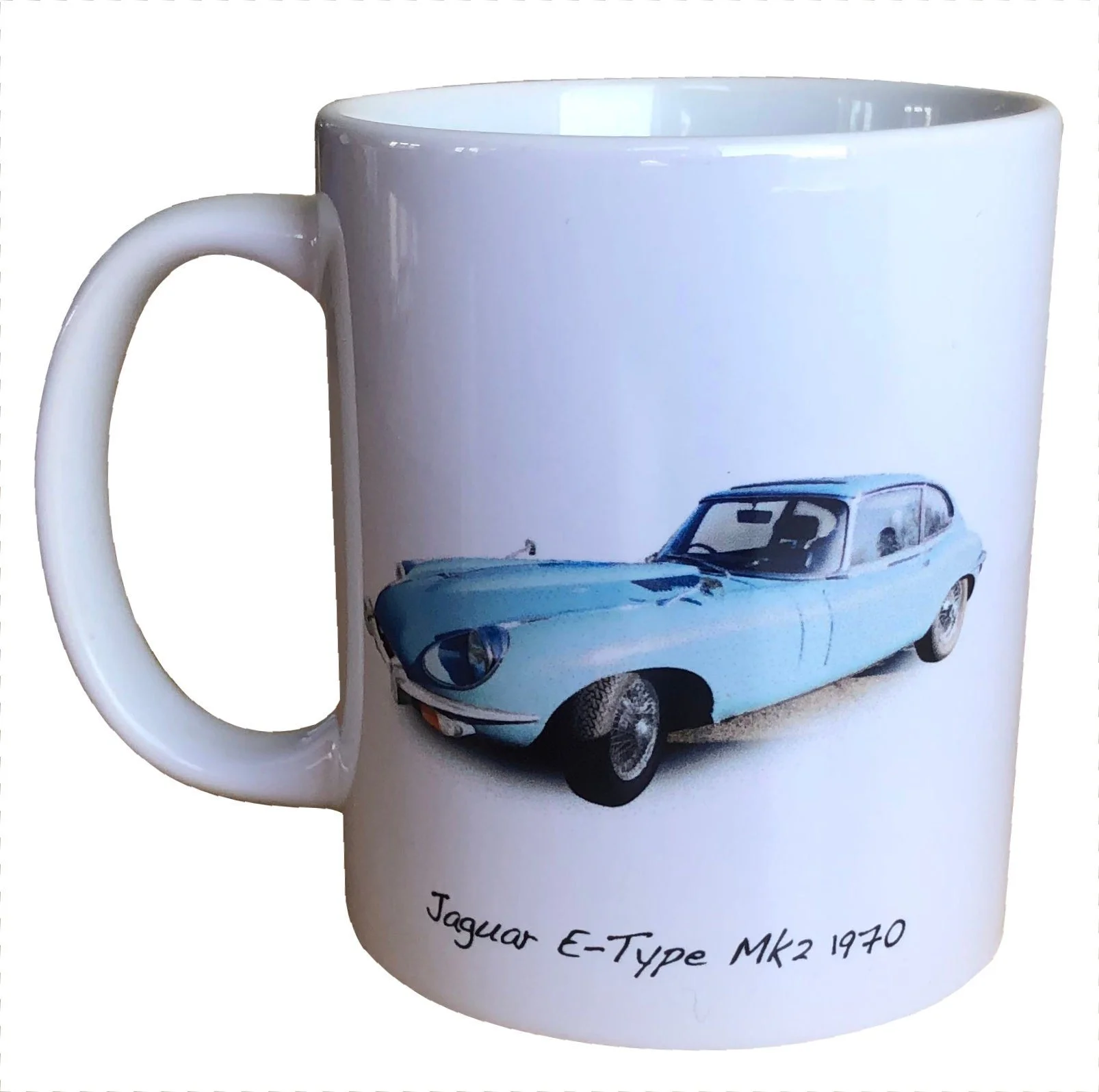 Jaguar E-Type Mk2 2+2 1970 - 11oz Ceramic Mug - Gift for a British Sports Car enthusiast