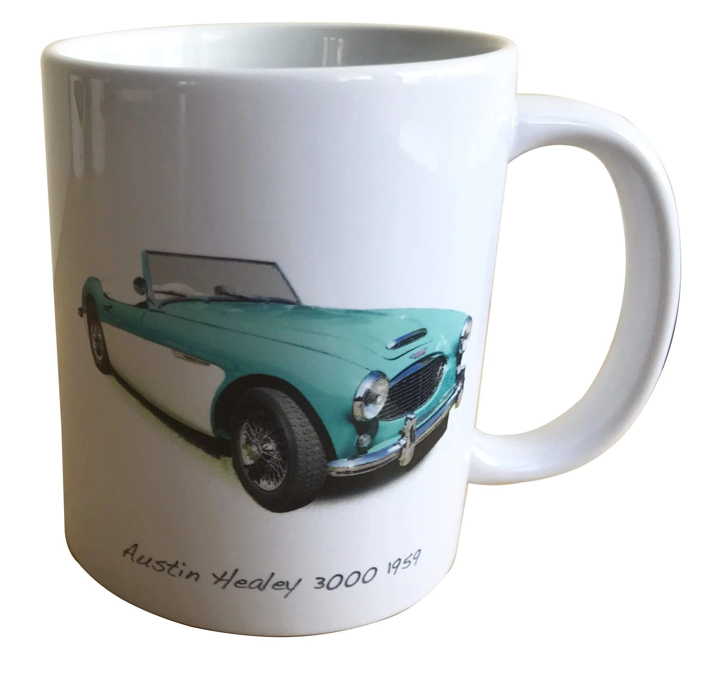 Austin Healey 3000 1959 - 11oz Ceramic Mug - Ideal Gift for the Big Healey Enthusiast - Can be Personalised.