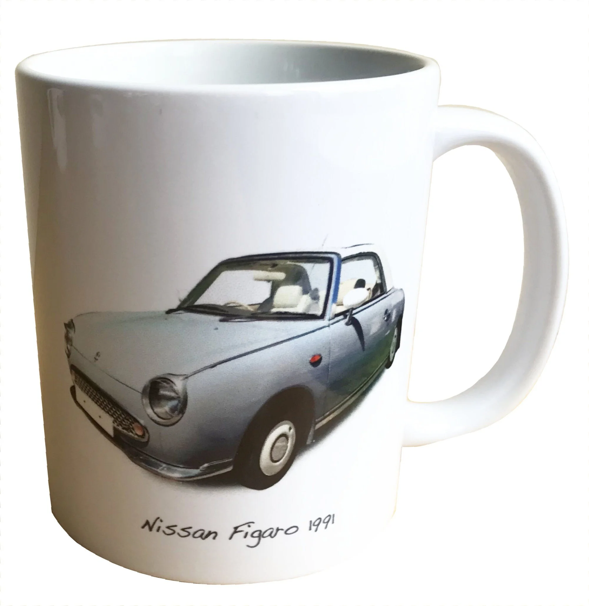 Nissan Figaro 1991 - 11oz Ceramic Mug - Retrospective Convertible