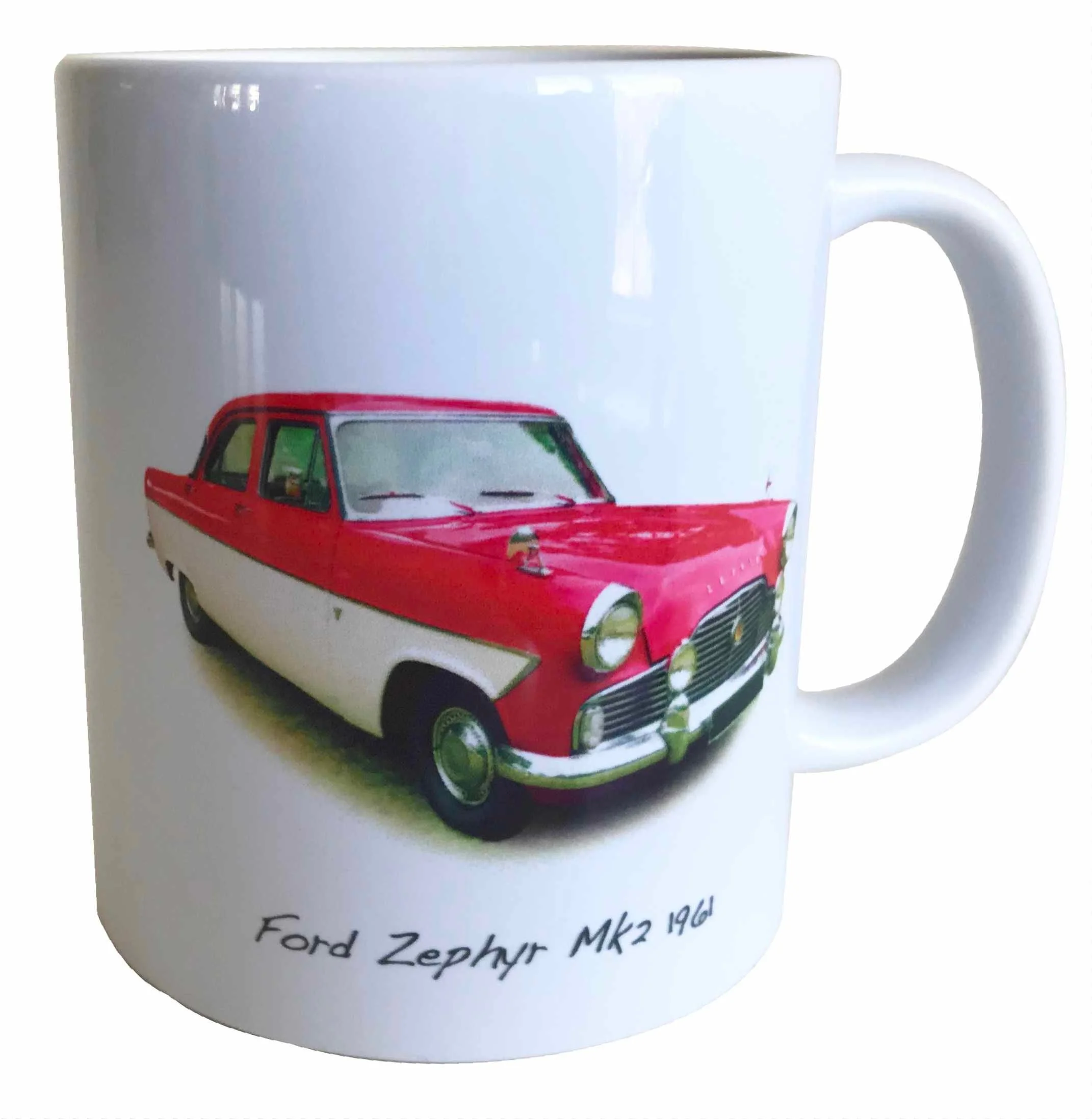 Ford Zephyr Mk2 1961 - 11oz Ceramic Mug - Ideal Gift for the Ford Car Enthusiast